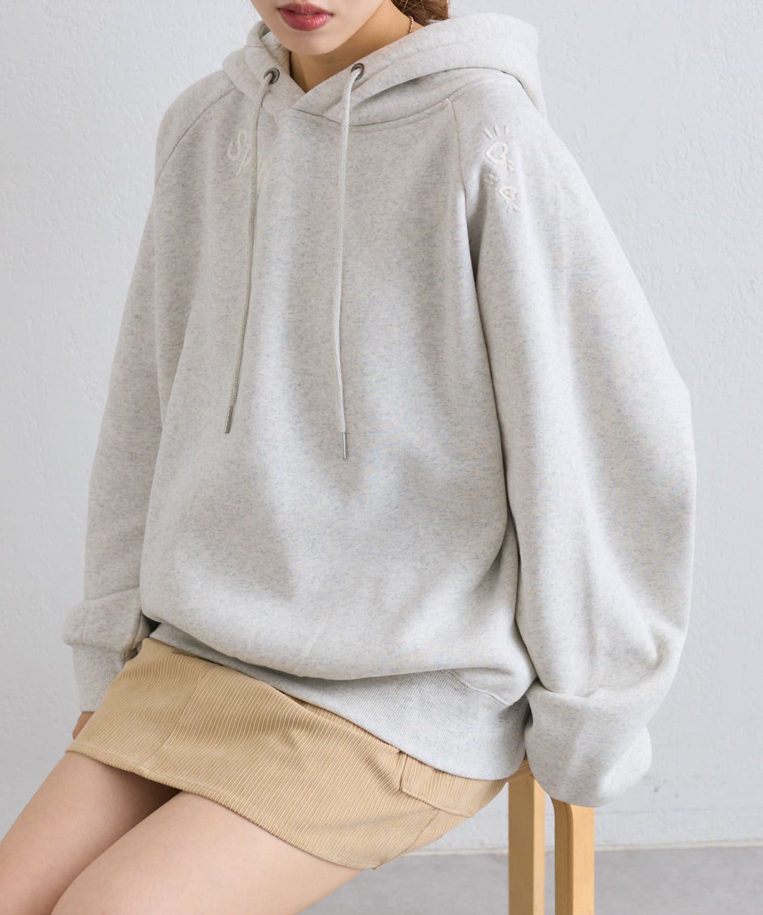 d.i.a. 長袖 フーディ トップス SLY | OFF SHOULDER CUT トップス (Tシャツ・カットソー(長袖