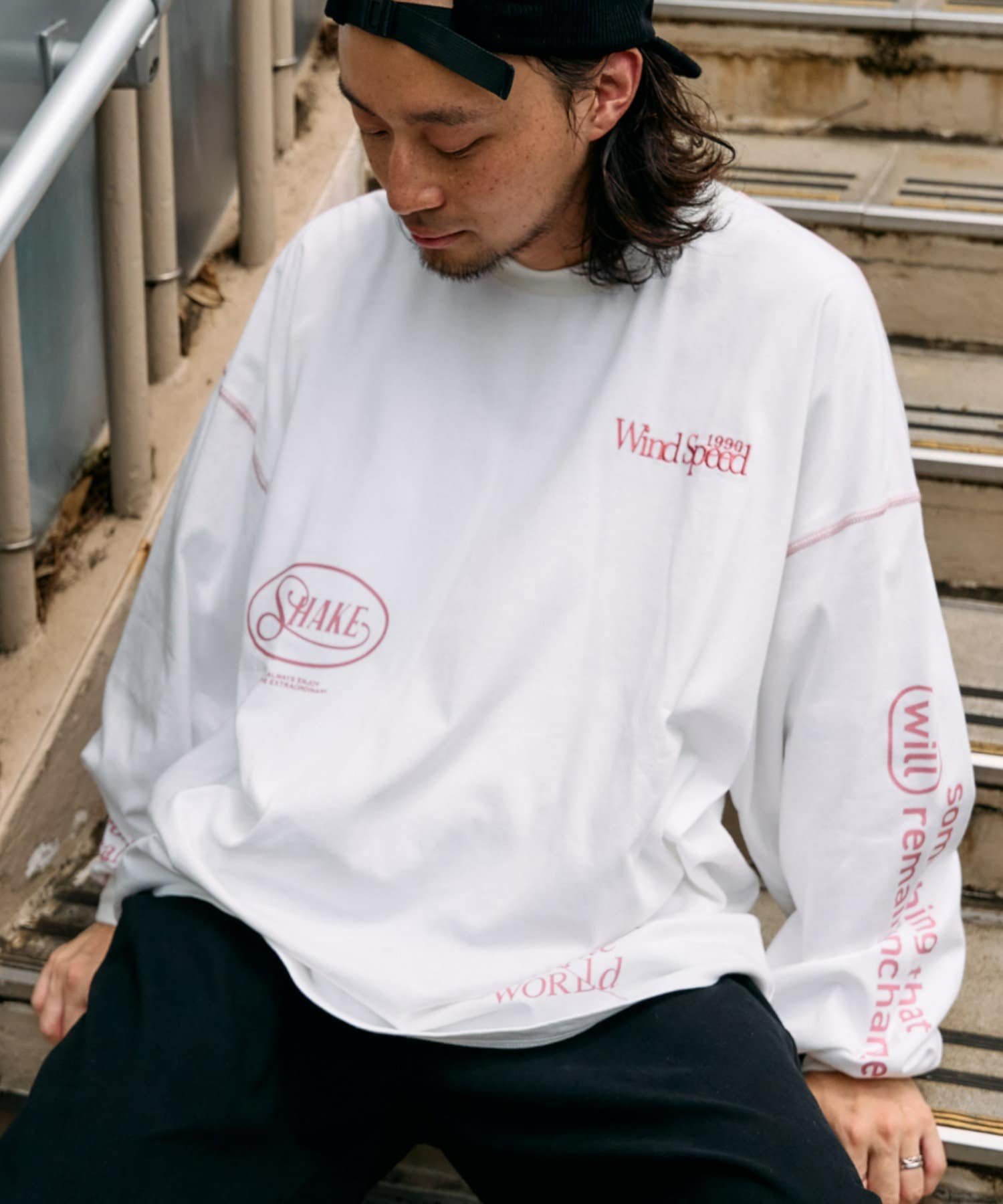 OUTLET(アウトレット) 【CIAOPANIC TYPY】ランダム刺繍プリントロンTee