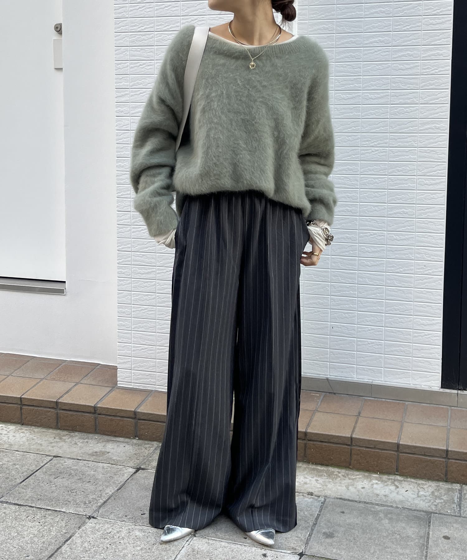 ピンストライプクロスオーバーパンツ 楽天市場】gu ピンストライプパンツ（レディースファッション