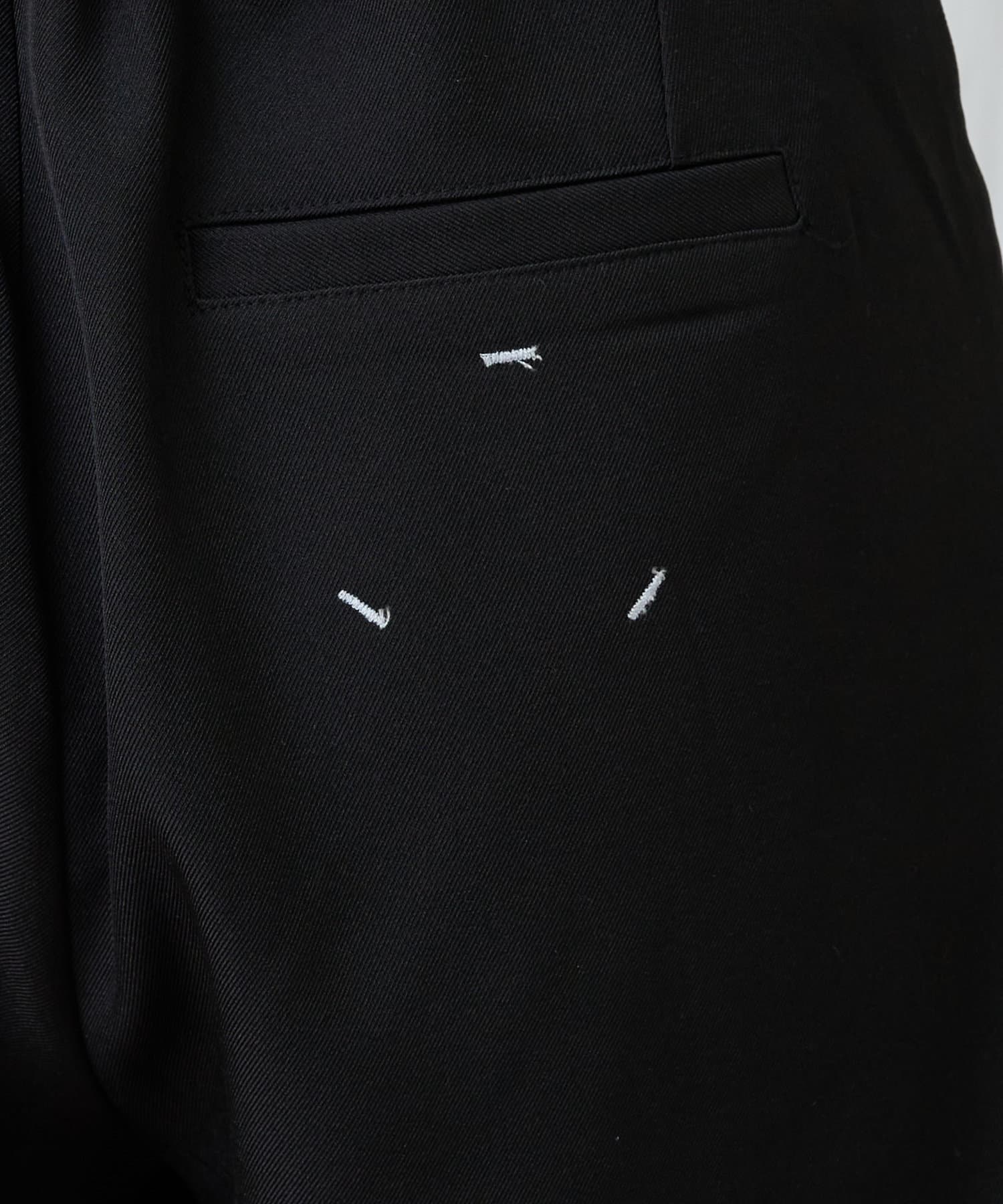 OUTLET(アウトレット) 【RAY CASSIN】ステッチ入りベルト付きハーフショートパンツ