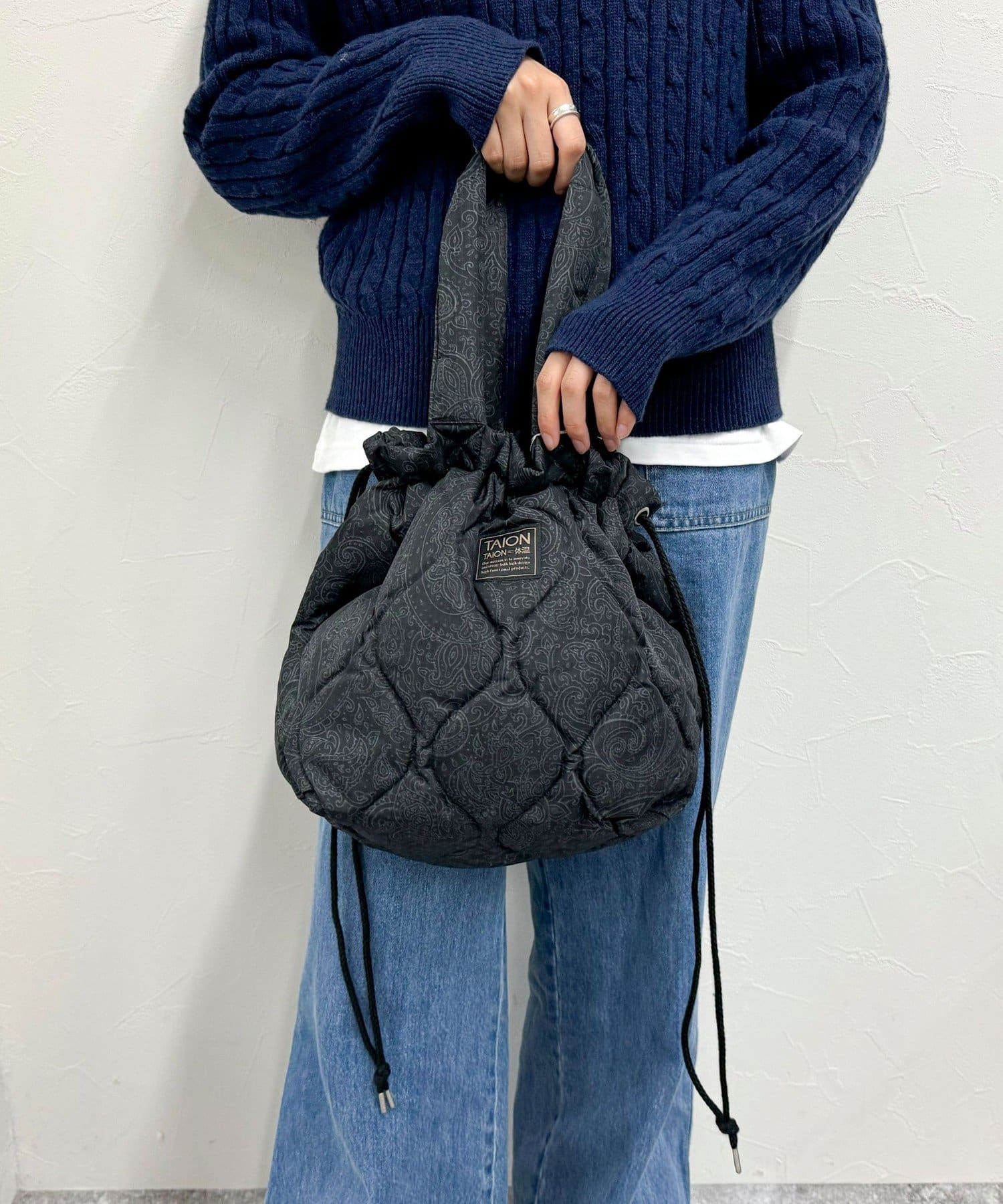 TAION/タイオン】ミリタリーダウン巾着トートバックM | FREDY