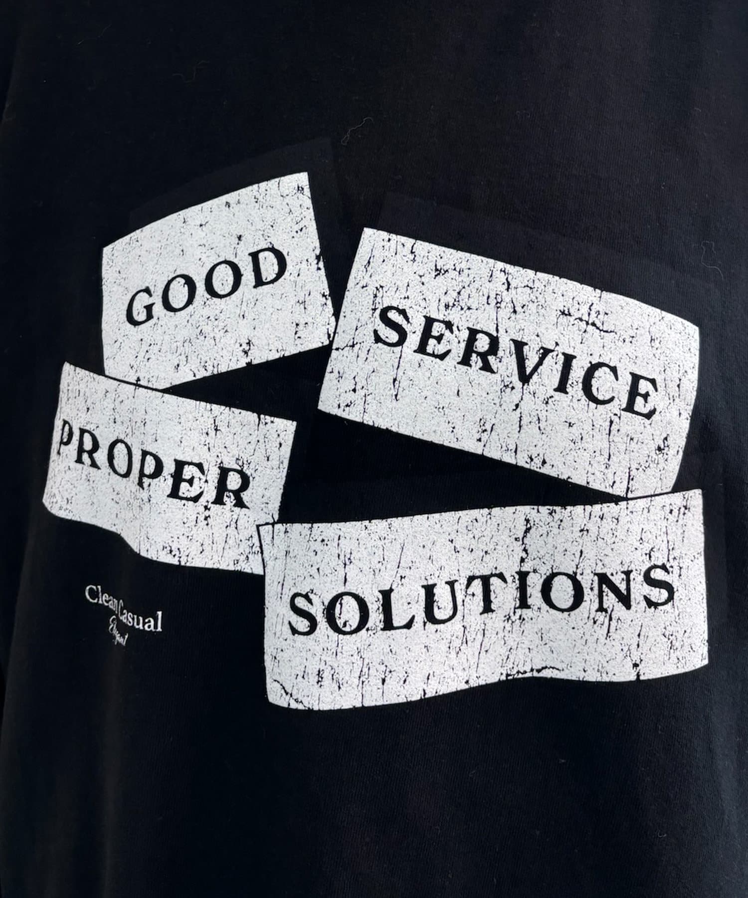 OUTLET(アウトレット) 【SHENERY】クラックプリントロンTee