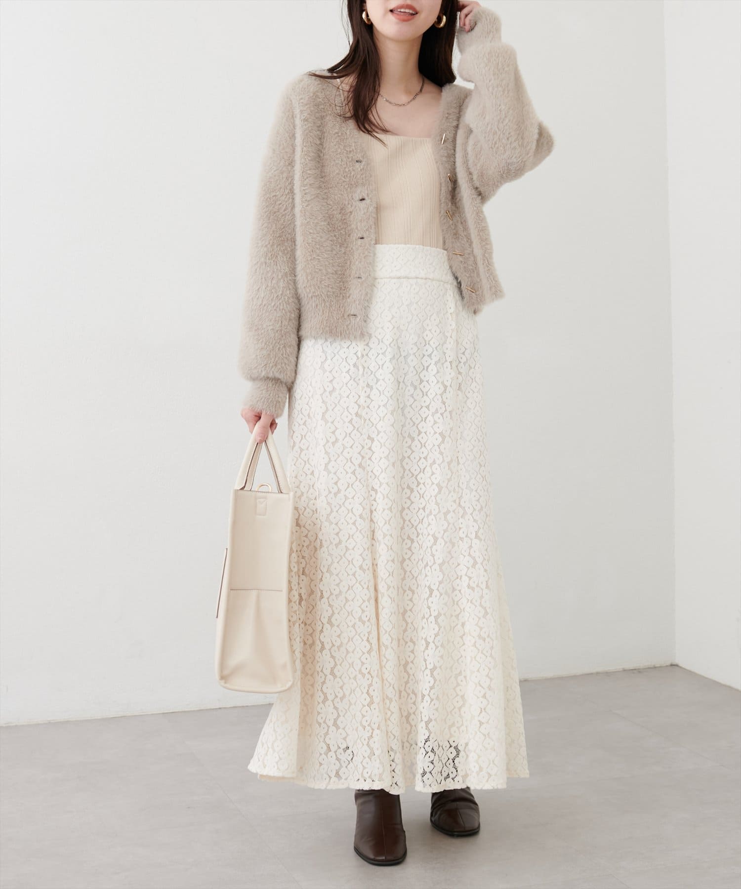 大特価 ベロアレースマーメイドスカート | natural couture(ナチュラル スカート