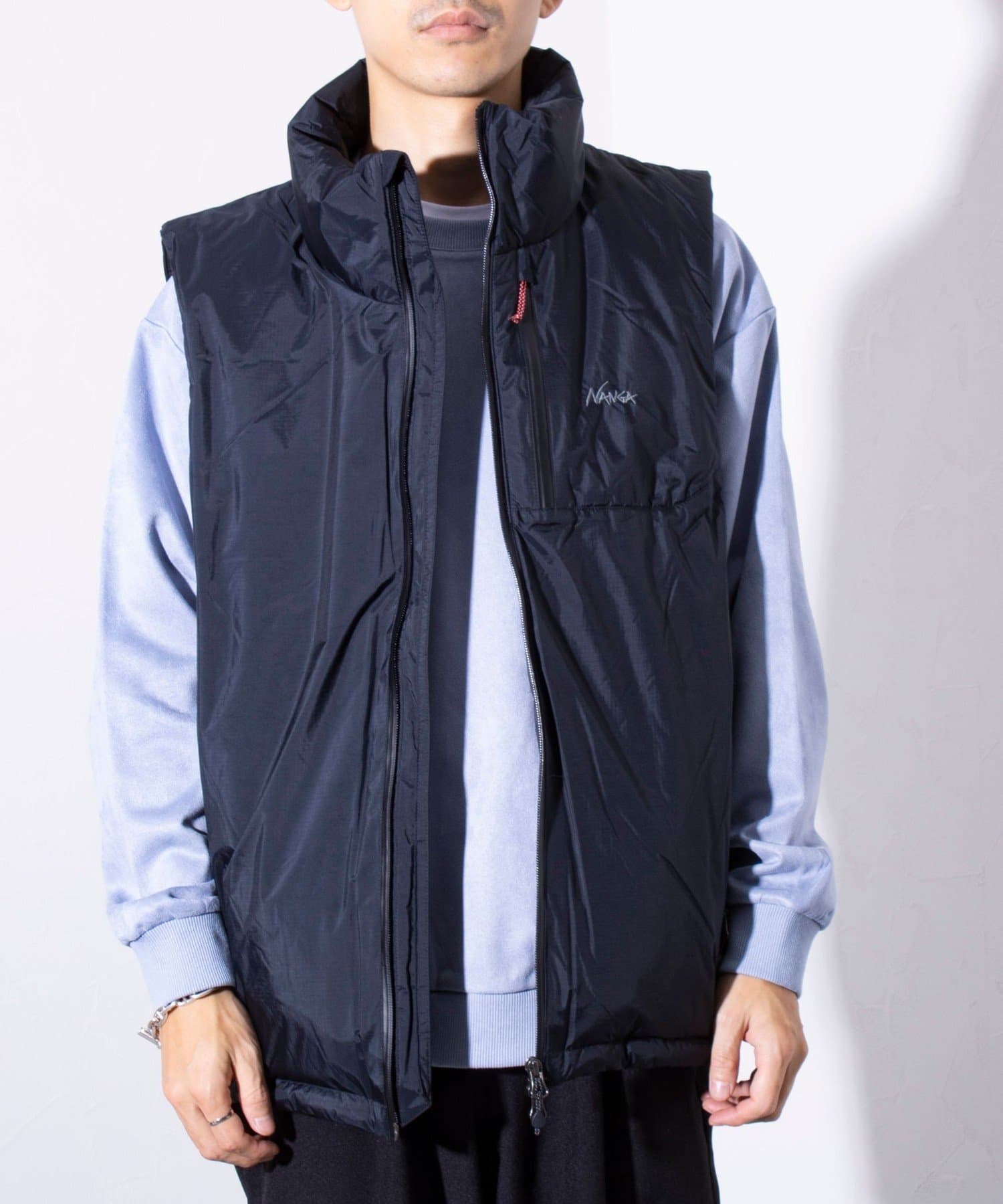 FREDY & GLOSTER(フレディ アンド グロスター) 【NANGA】オーロラテックス スタンドカラー ダウンベスト