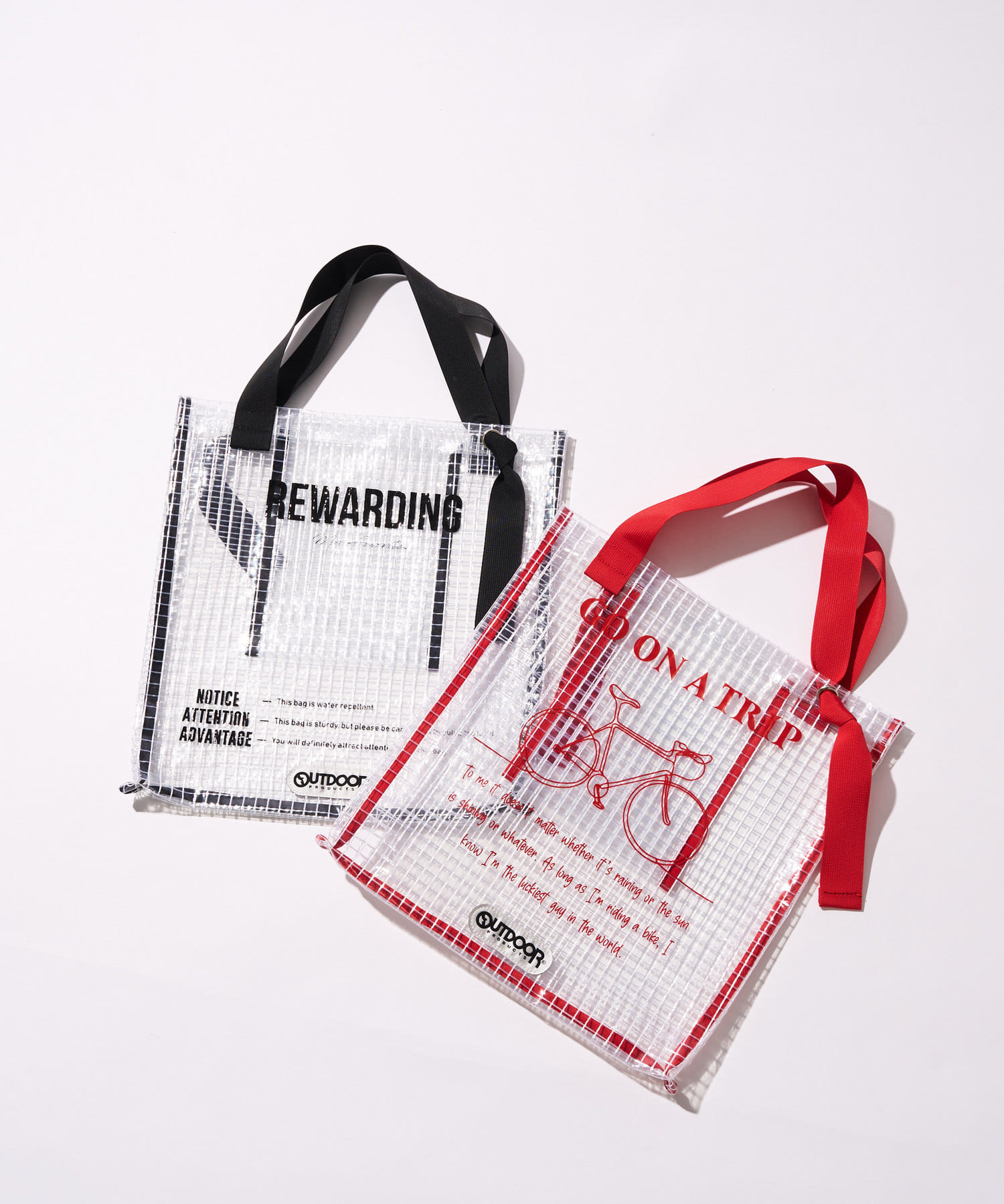 un dix cors(アンディコール) レディース 【OUTDOOR(アウトドア)】Graphic Vinyl Tote レッド