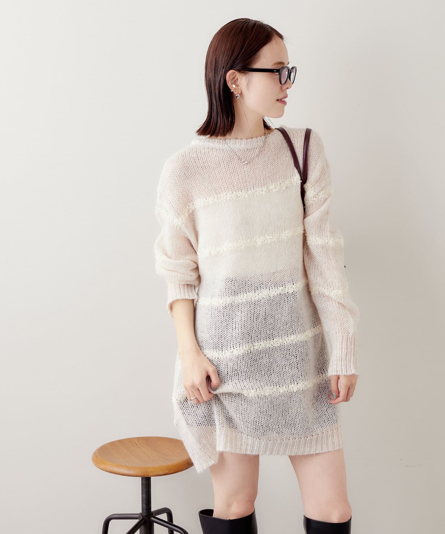 シアーボーダーニット | mystic(ミスティック)レディース | PAL