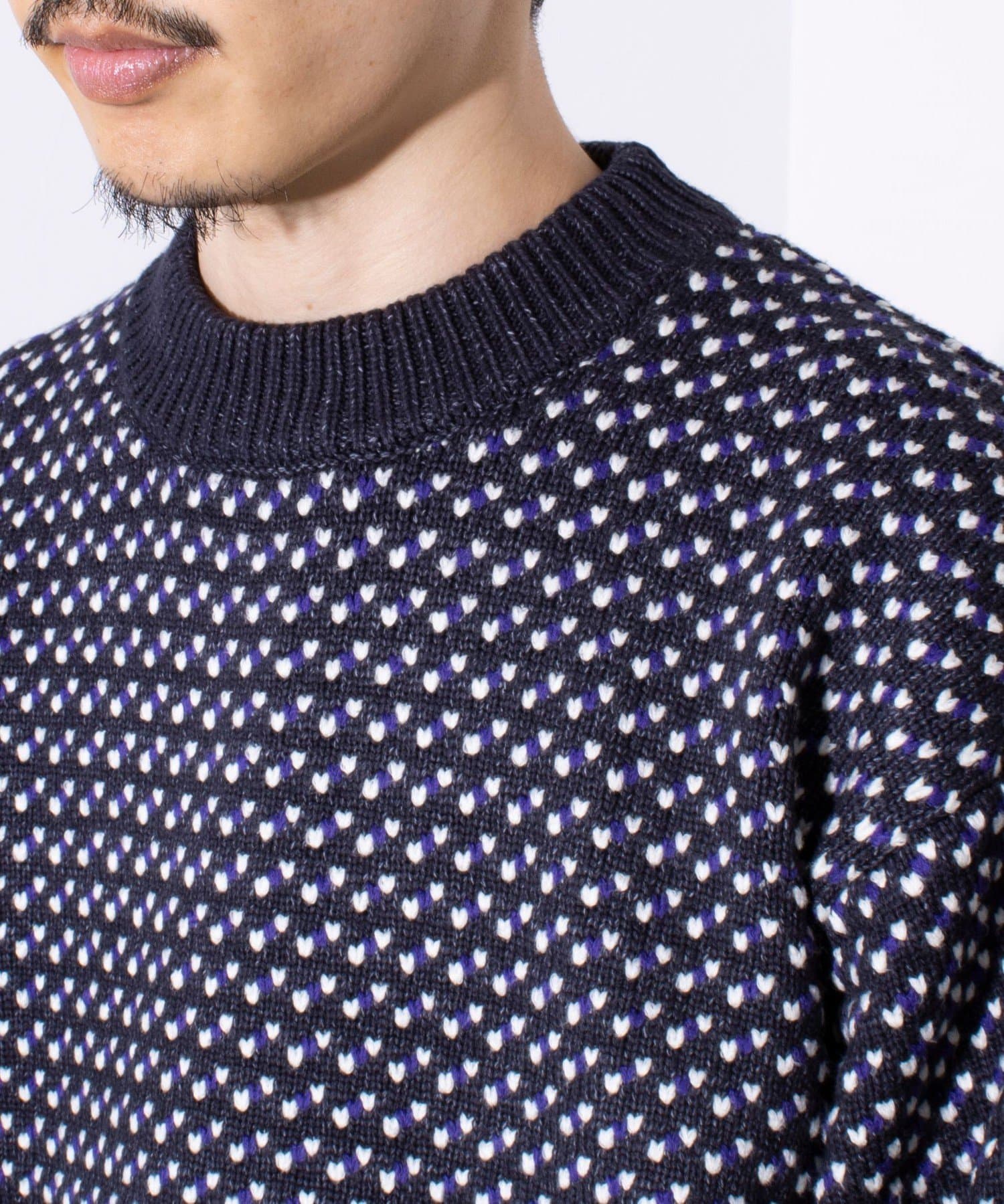 FREDY & GLOSTER(フレディ アンド グロスター) 【L.L.Bean】Birds-Eye バーズアイニット クルーネック