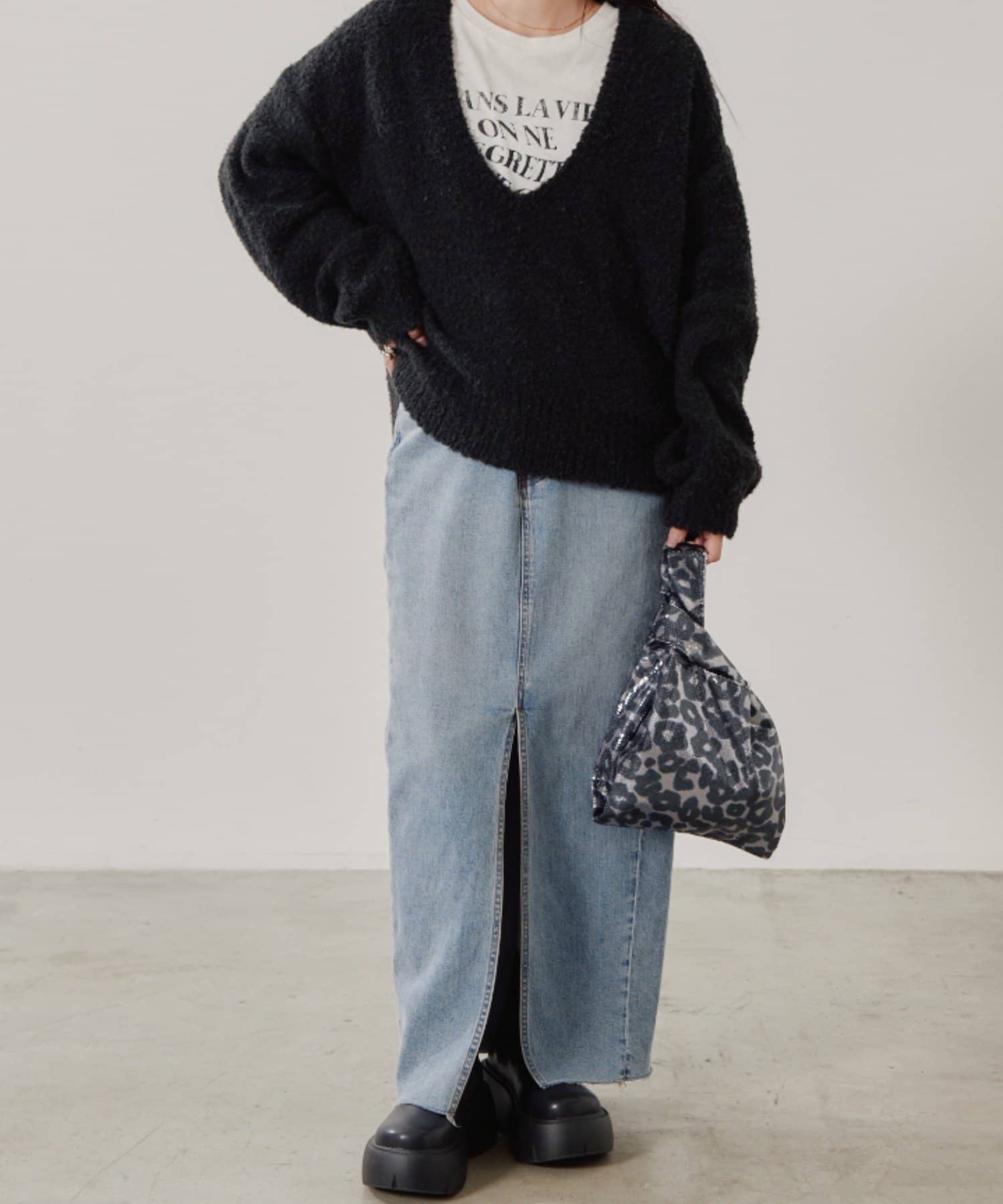 CIAOPANIC TYPY(チャオパニックティピー) カラビナ付きアソート柄プリントスパンコールBAG