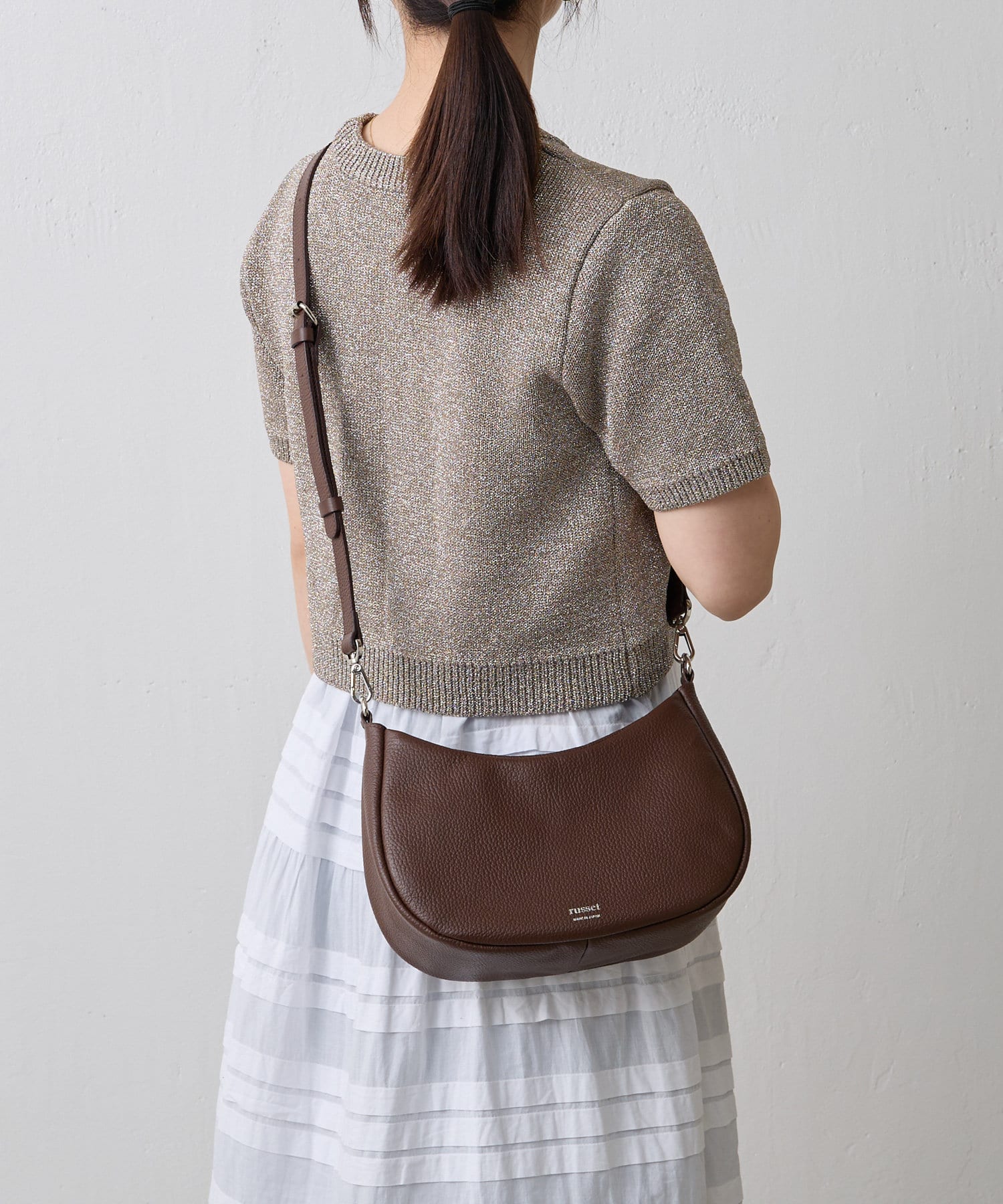 russet(ラシット) WEB限定 ハーフムーン2wayショルダーバッグ