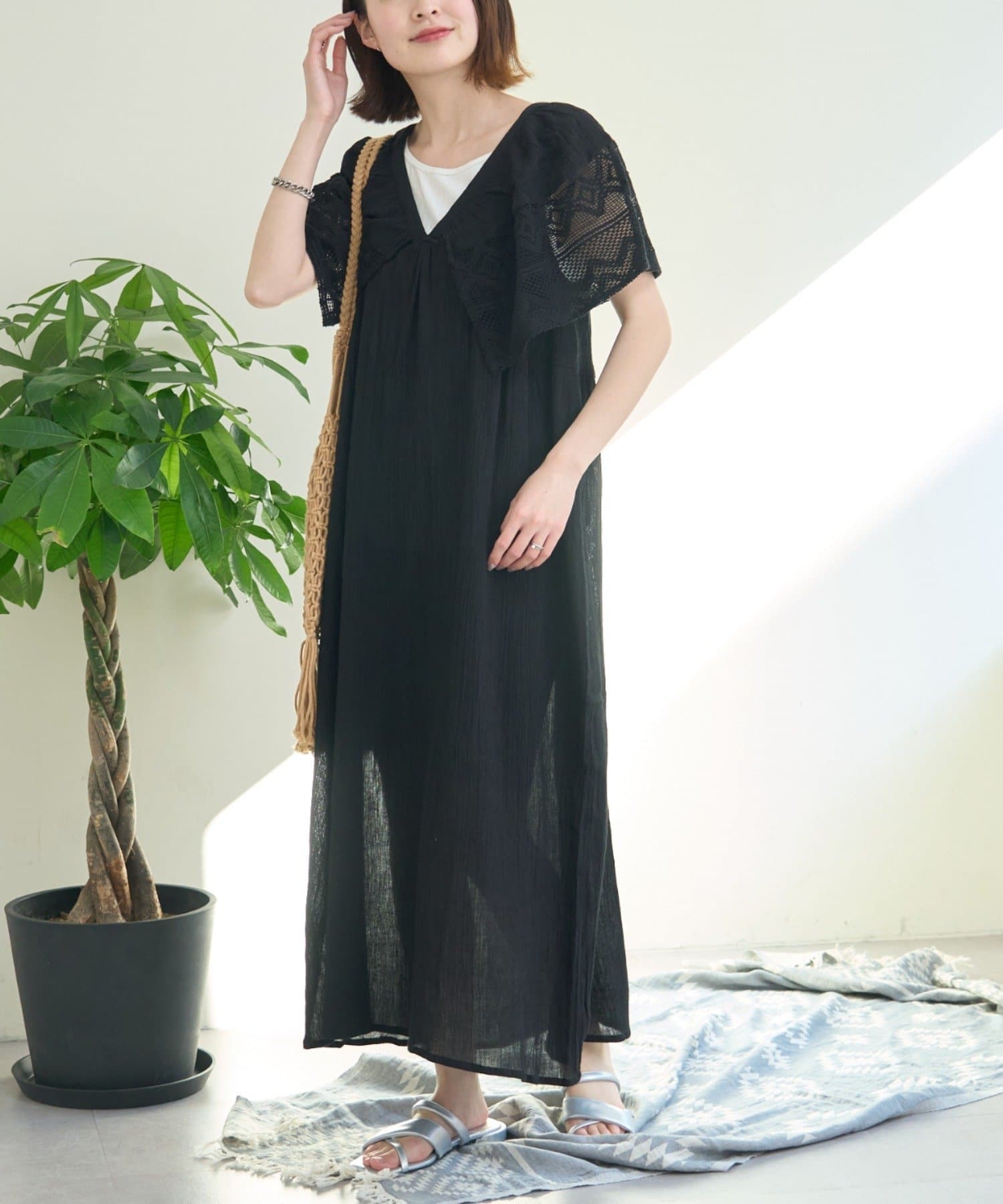 【WEB限定】インド綿の風合いの良さ、拘りの刺繍がお洒落さを格上げしてくれるTYPYで人気のちょっと贅沢な【From India】"涼しさ×かわいい"が叶うふわっとシルエットが魅力