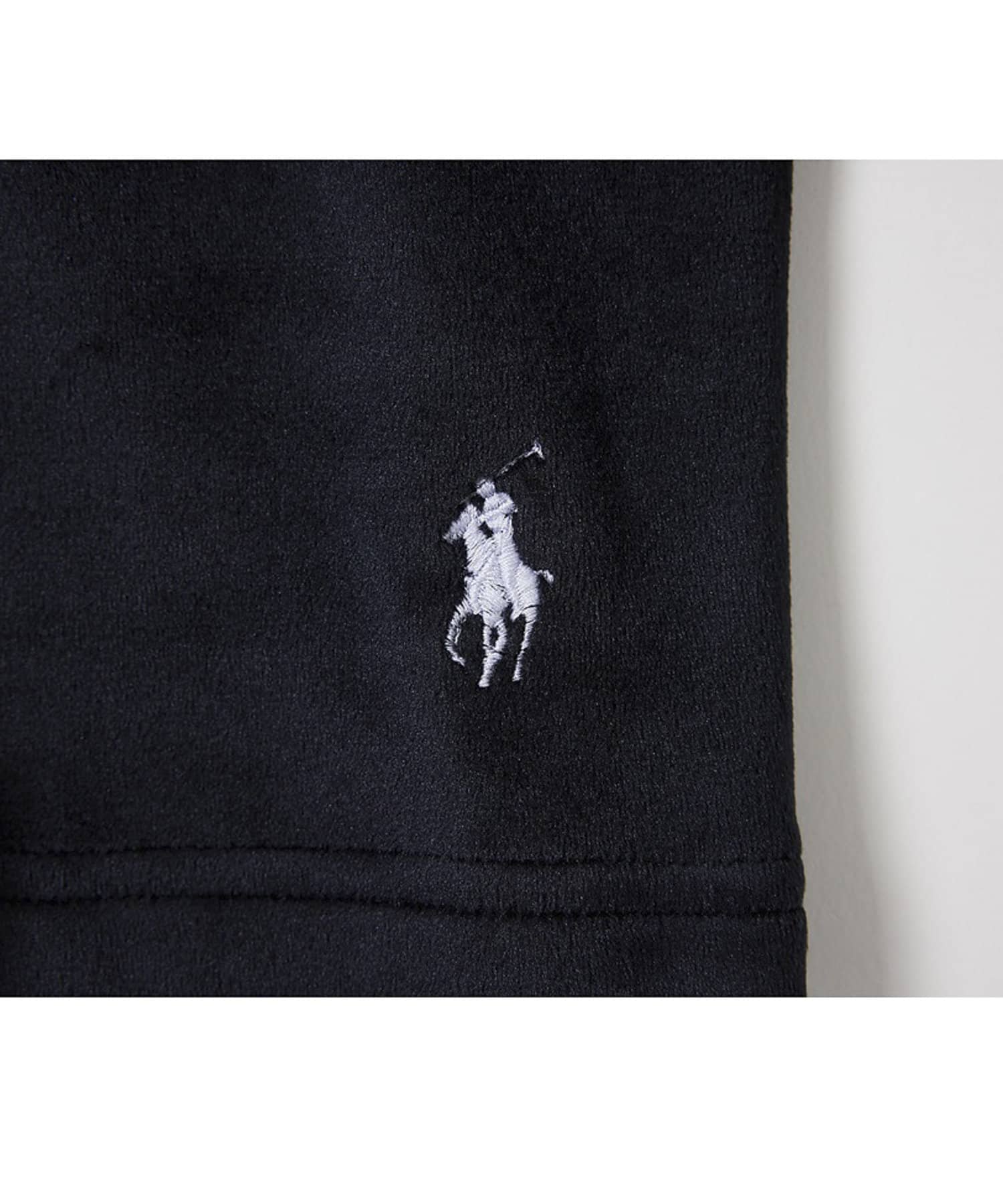 FREDY & GLOSTER(フレディ アンド グロスター) 【POLO RALPH LAUREN】ブラッシュドベロア クルーネック 裾ポニー