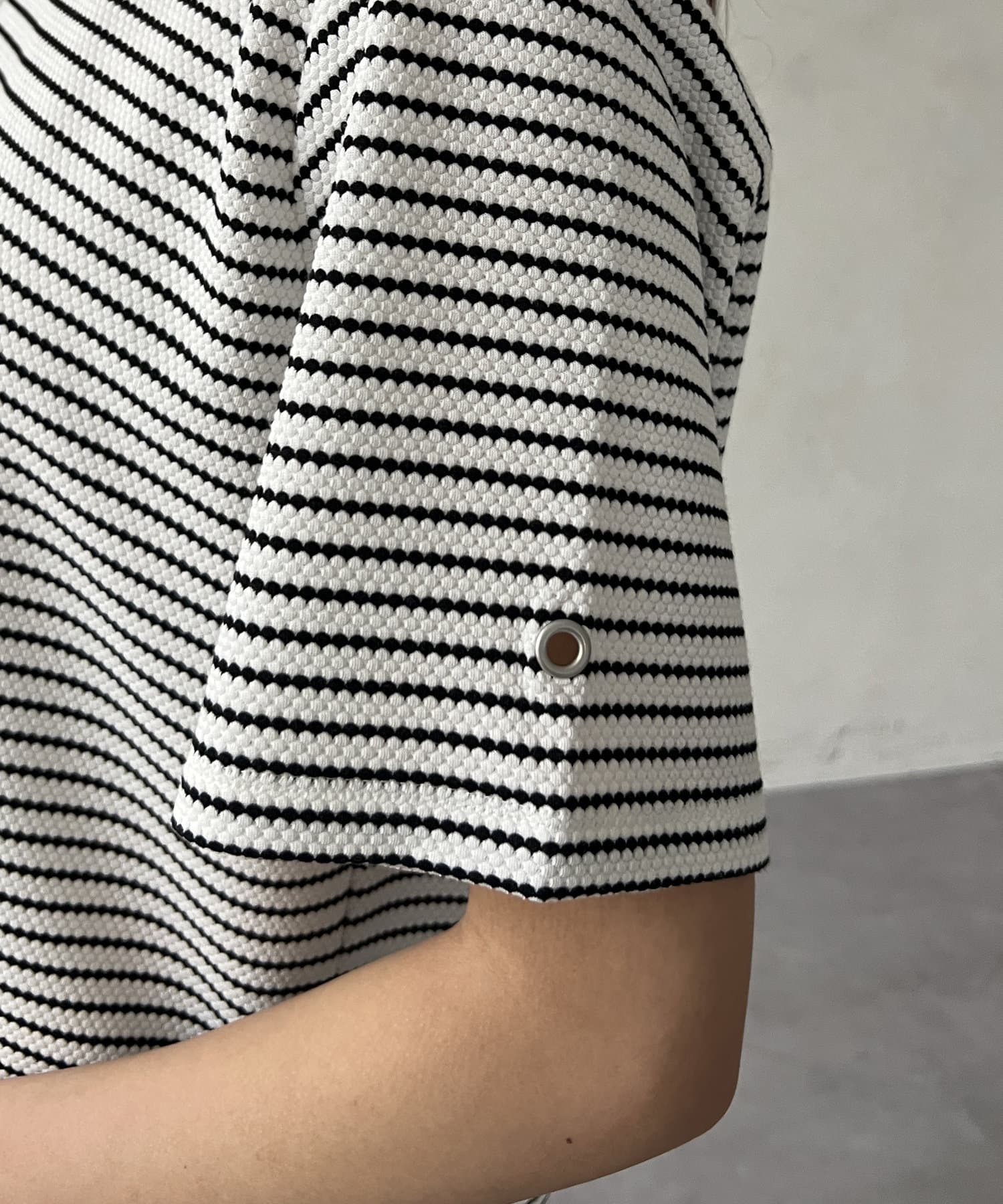 Chez toi(シェトワ) ラッセル編みクルーネックT