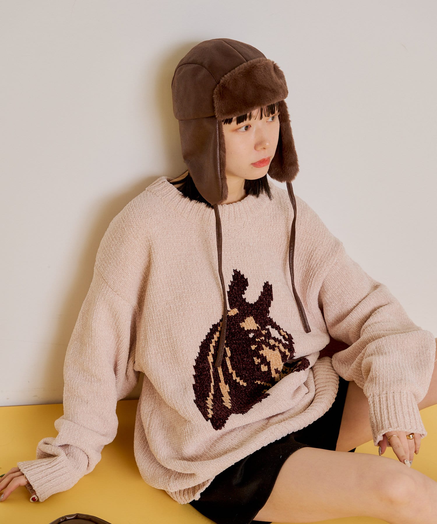 WHIMSIC FLIGHT CAP ムートン フライトキャップ カスタネ WHIMSIC FLIGHT CAP ムートン フライトキャップ カスタネ