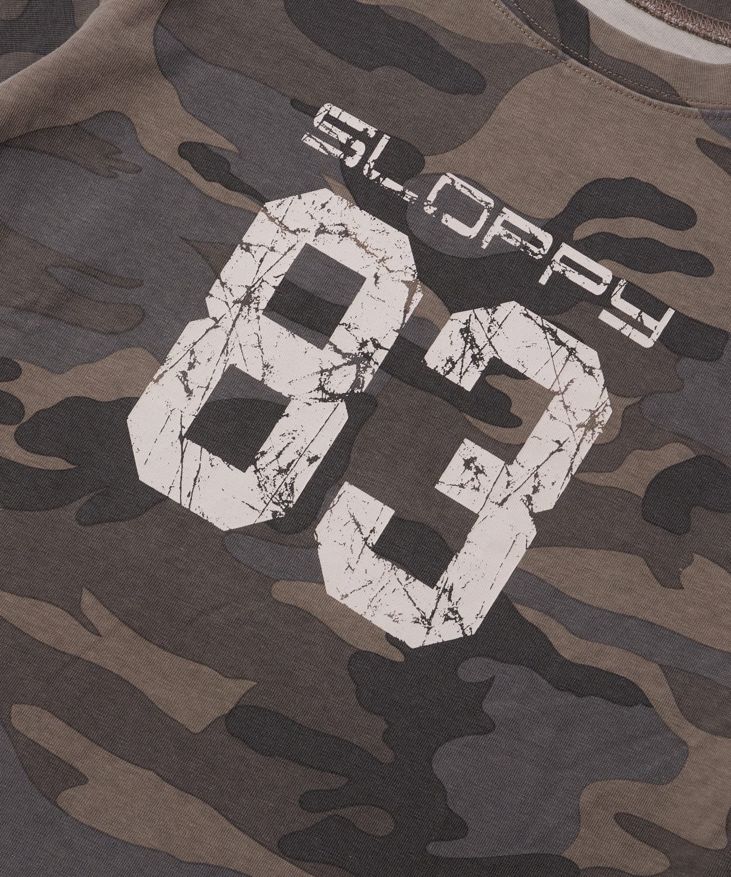 OUTLET(アウトレット) 【WHO'S WHO gallery】ナンバリングカモ柄TEE