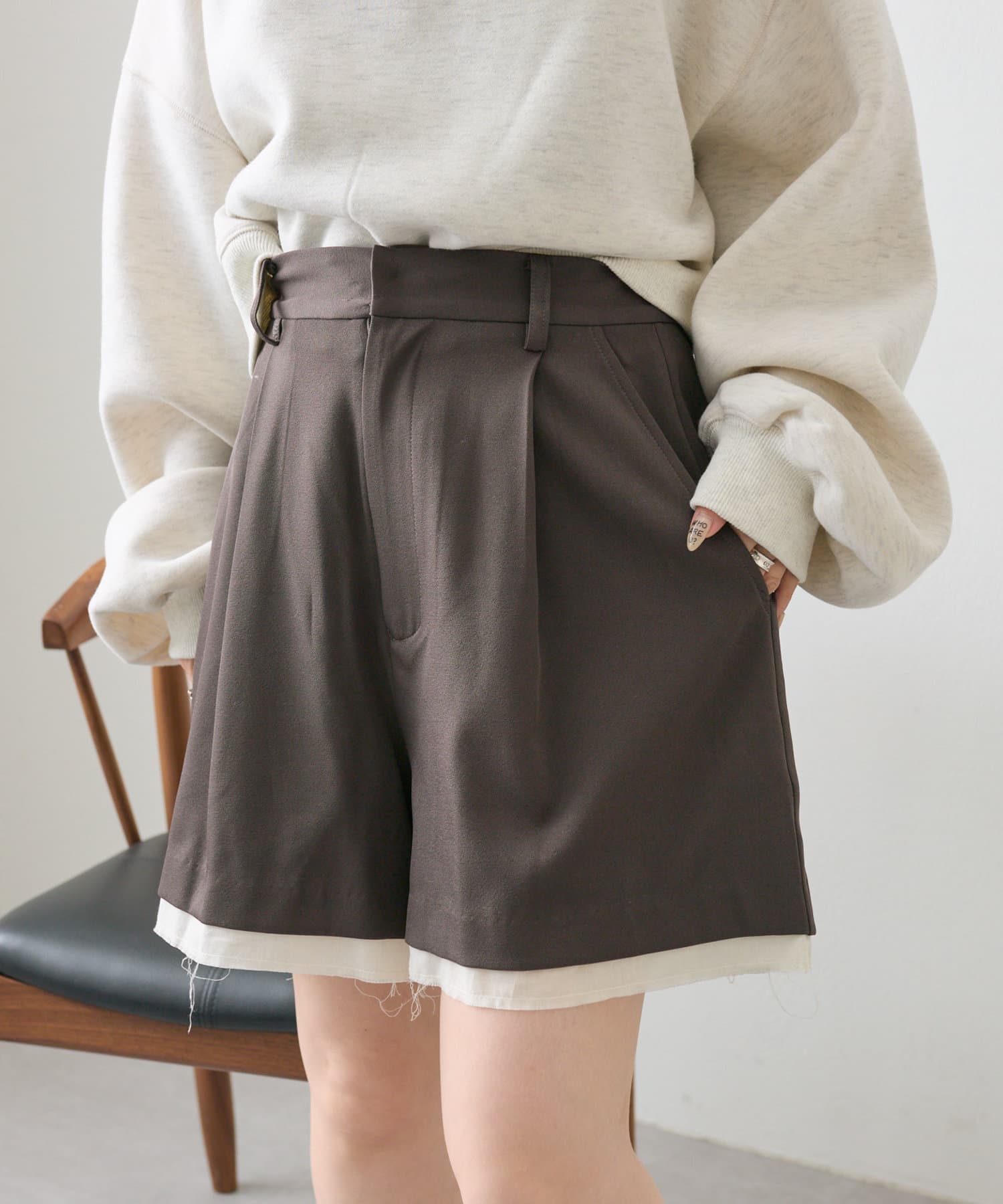 w closet】レイヤードショートパンツ | OUTLET(アウトレット