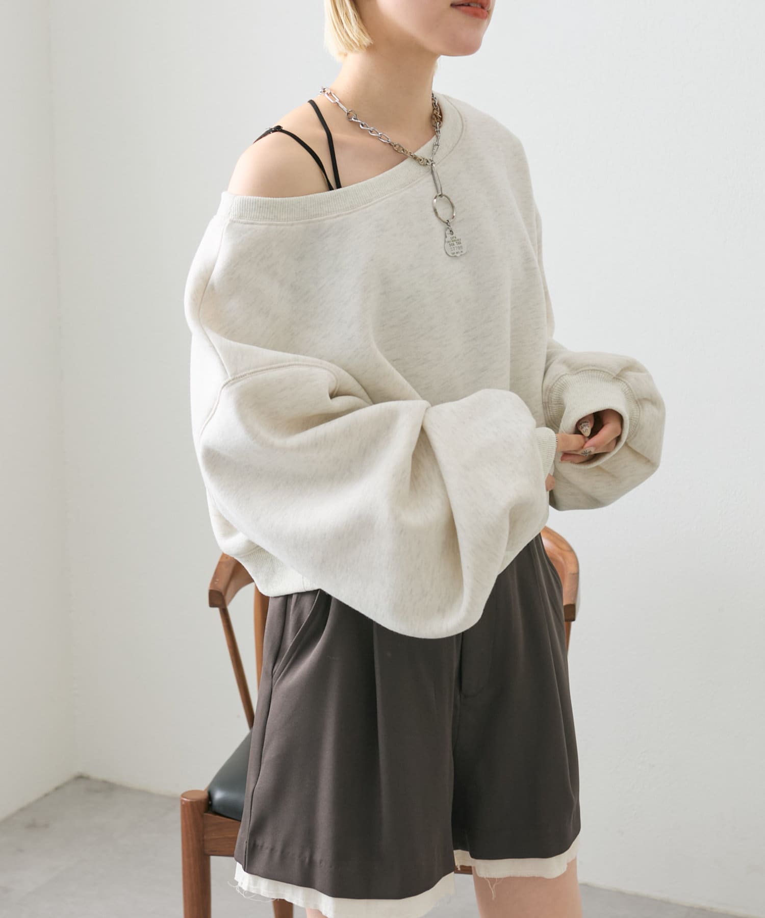 OUTLET(アウトレット) 【w closet】レイヤードショートパンツ