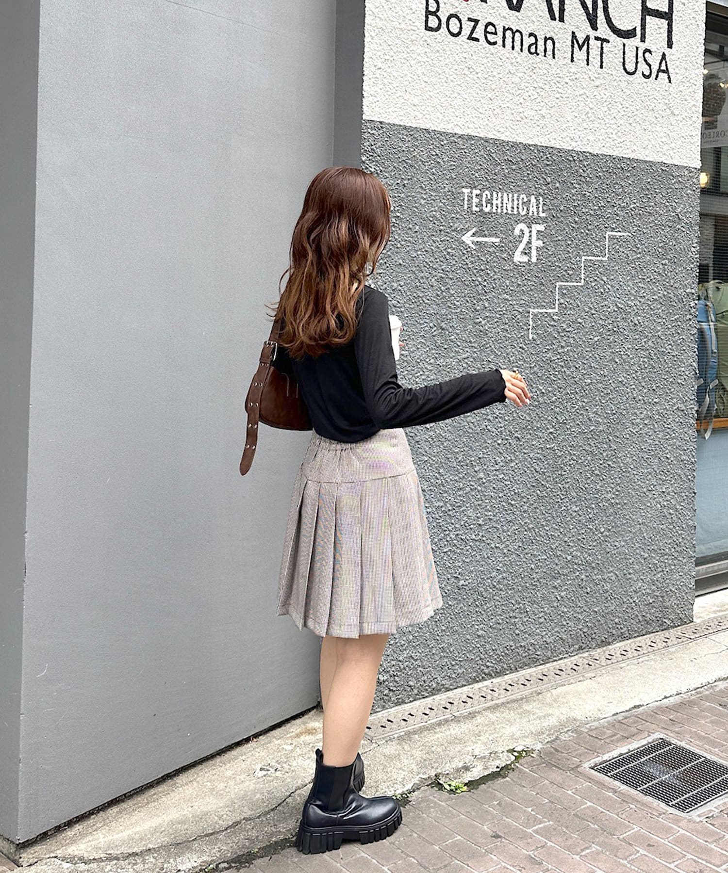 OUTLET(アウトレット) 【w closet】シアーボトルネックカットソー