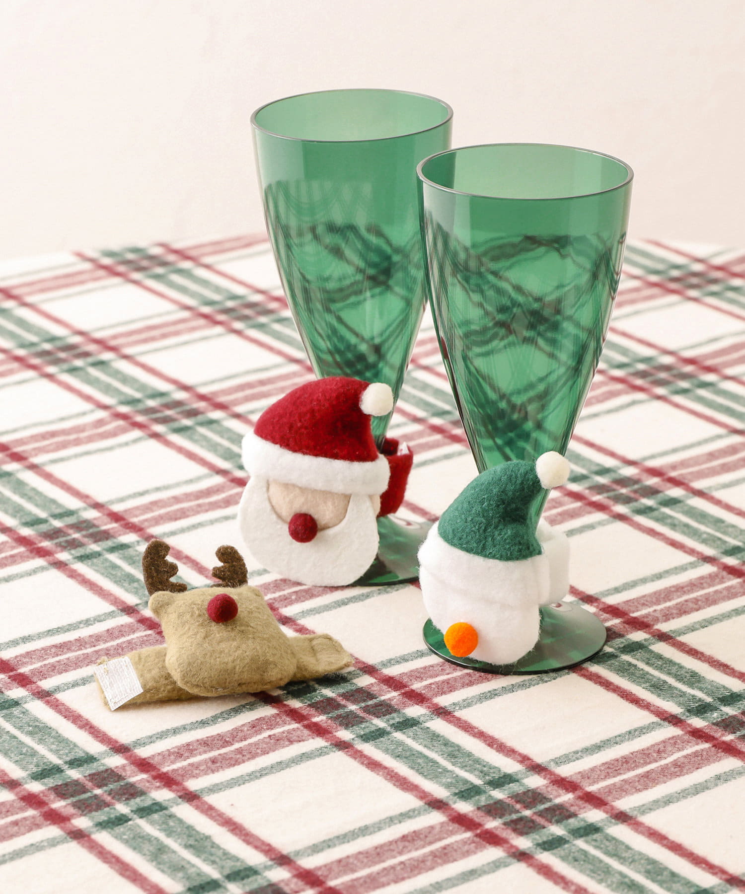 モチーフグラスリング3個セット／クリスマス | 3COINS(スリーコインズ 