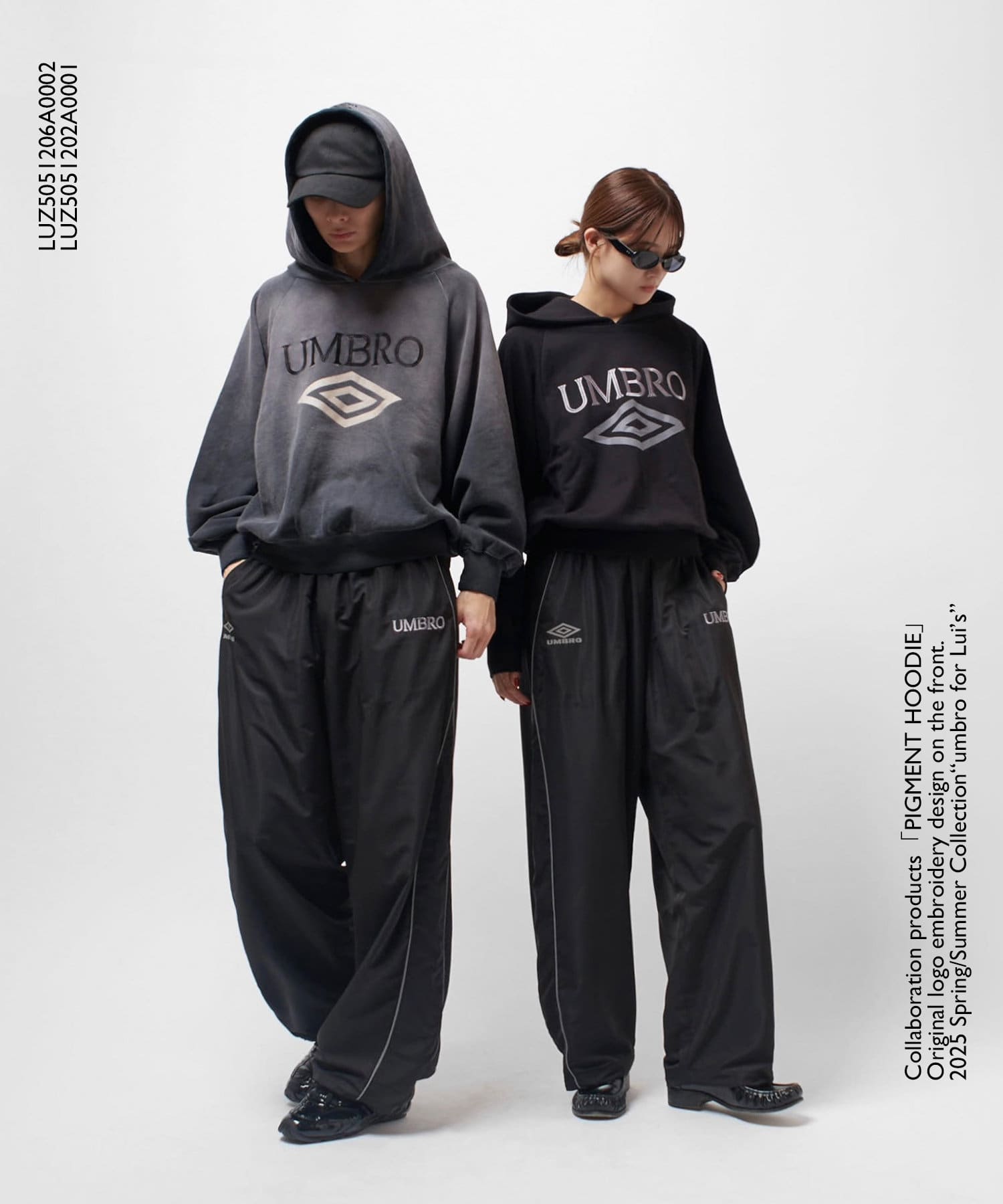 美品✨アンブロ×Lui's コラボ　ピグメントフーディー　パーカー　ロゴ UMBRO/アンブロ×Lui's】ピグメントフーディー | Lui's(ルイス
