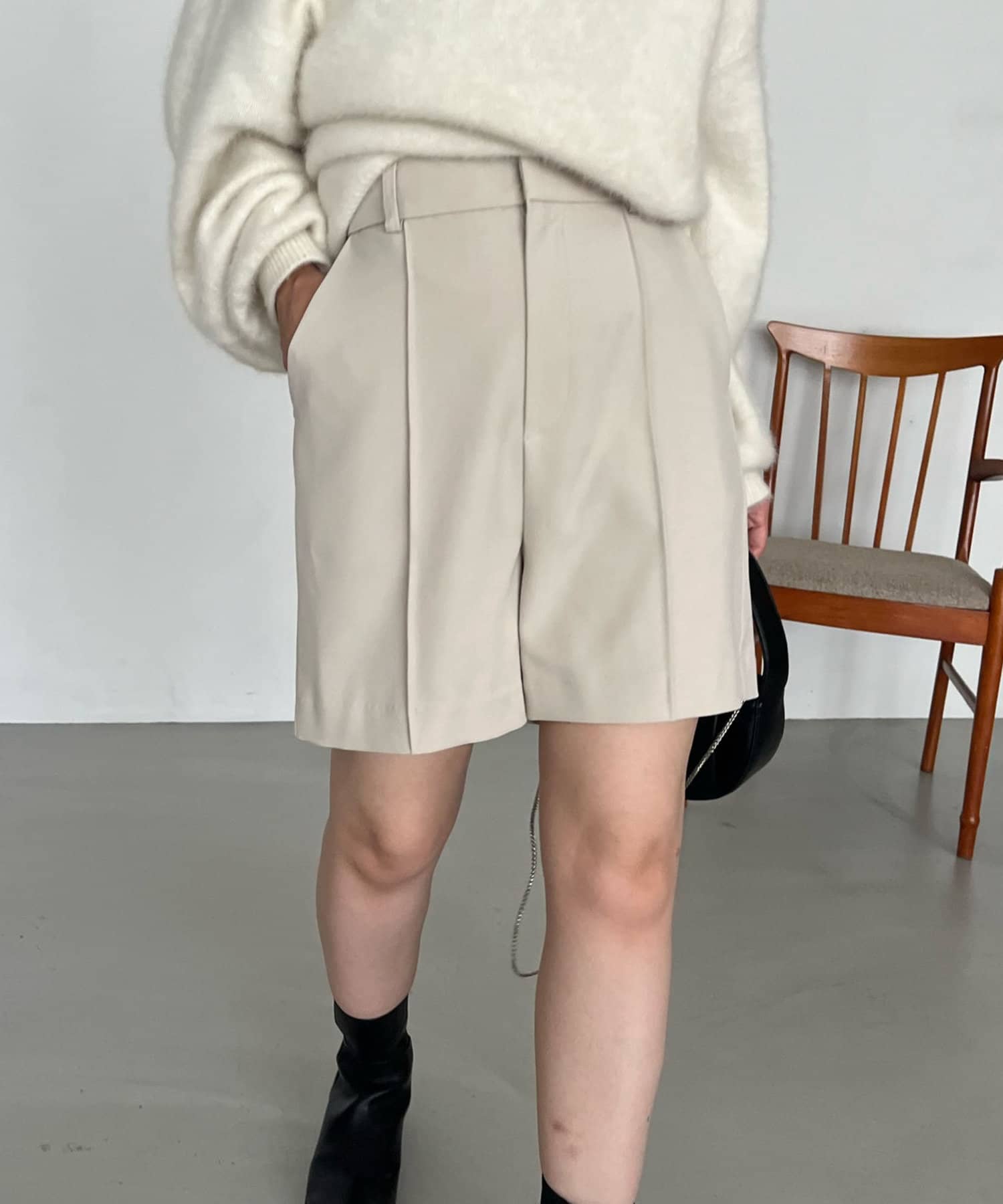 OUTLET(アウトレット) 【CAPRICIEUX LE'MAGE】ピンタックショートパンツ