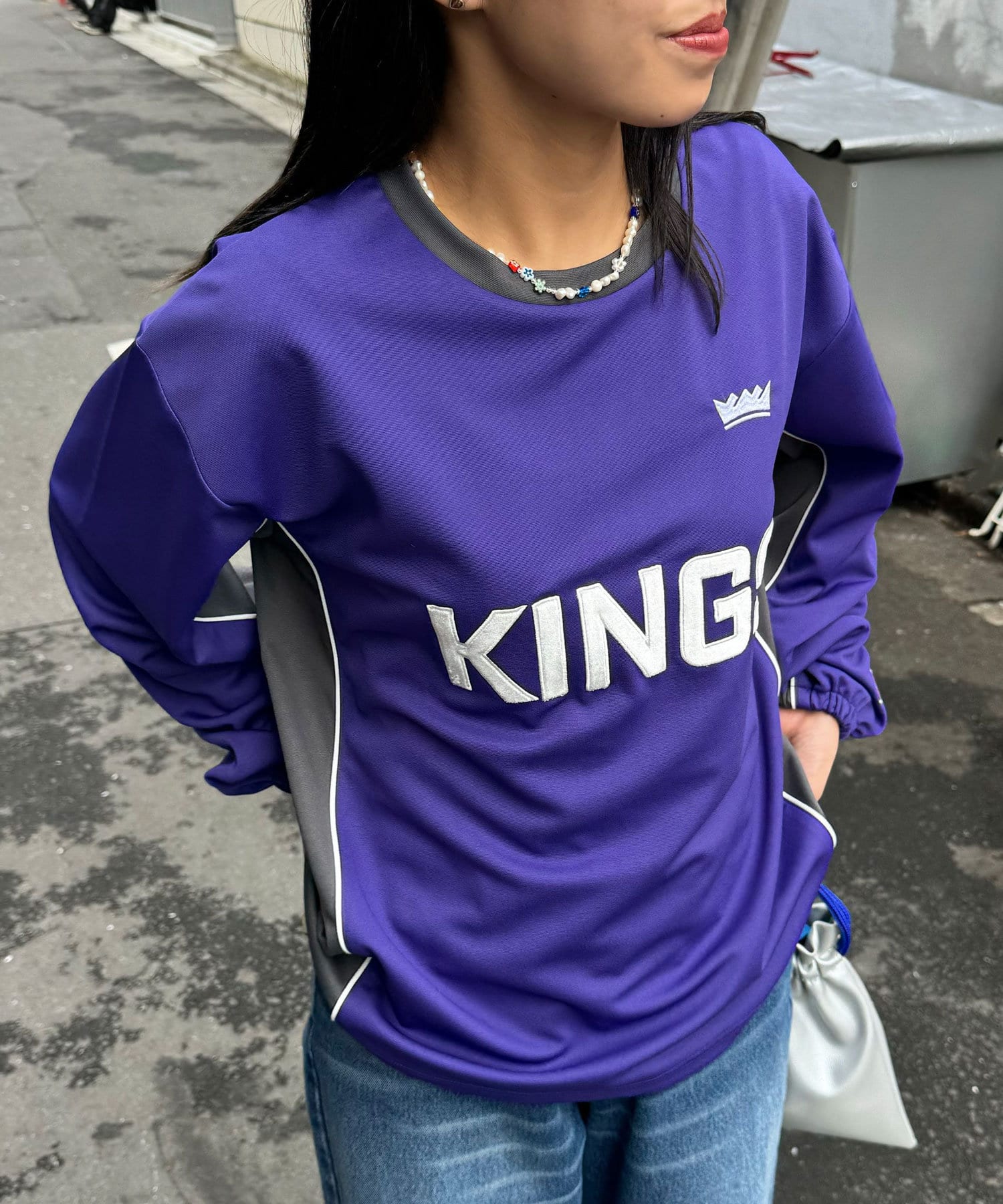 OUTLET(アウトレット) 【Ciaopanic】【NBA】別注ベロアロゴプルオーバー