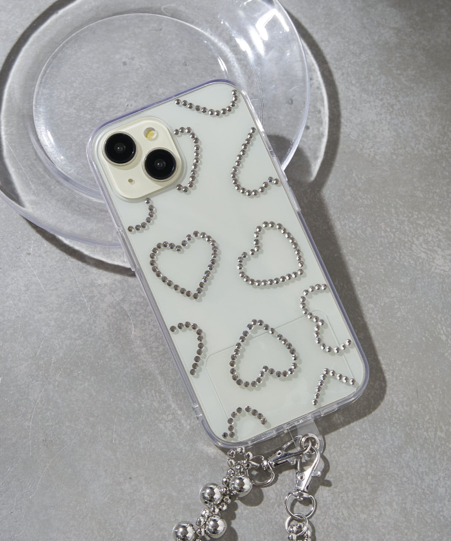 ストーンハートスマホケース(iPhone15) | Lattice(ラティス)レディース