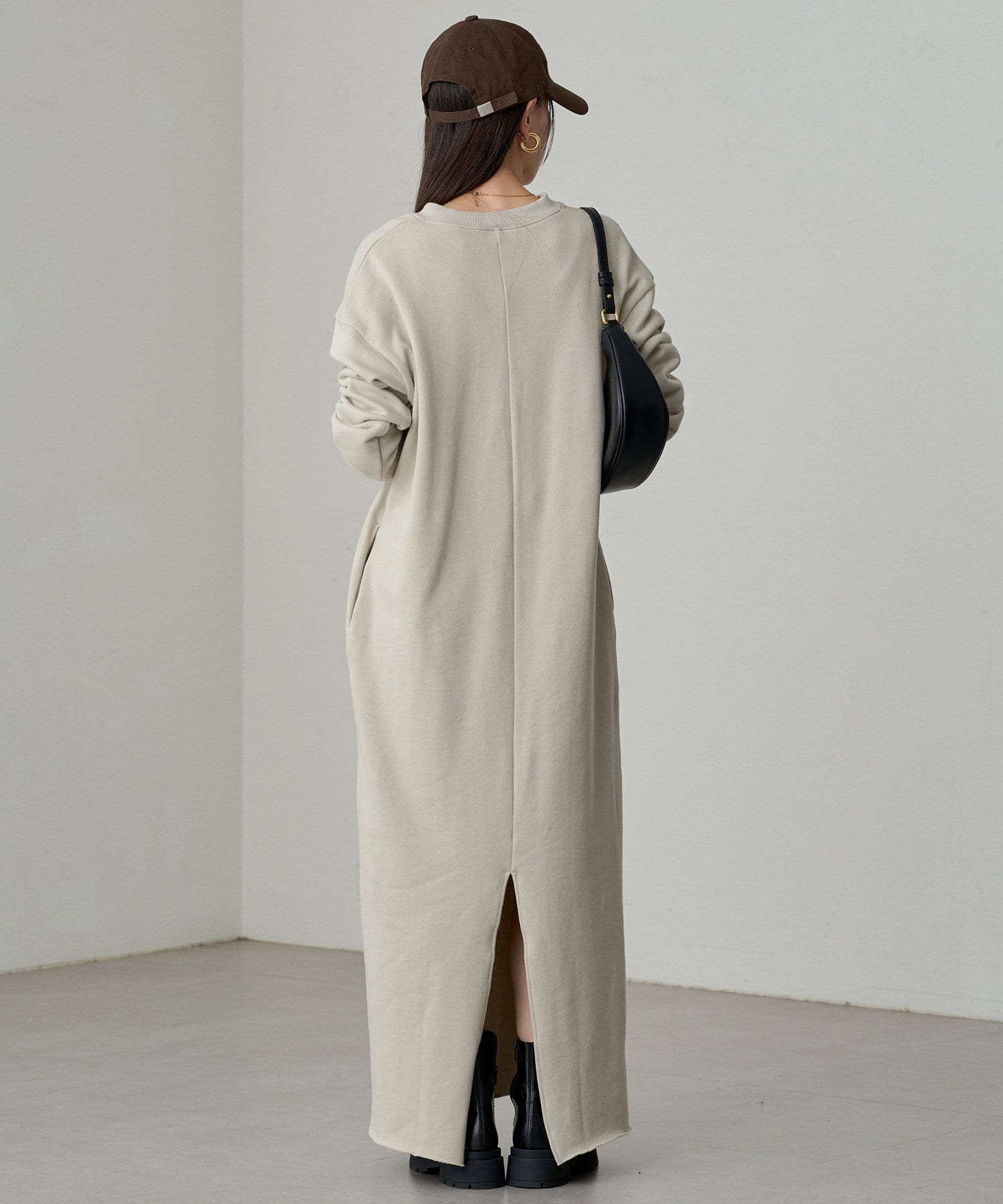 裏毛スキッパーワンピース | LOUNGEDRESS(ラウンジドレス 裏毛スキッパーワンピース | LOUNGEDRESS(ラウンジドレス