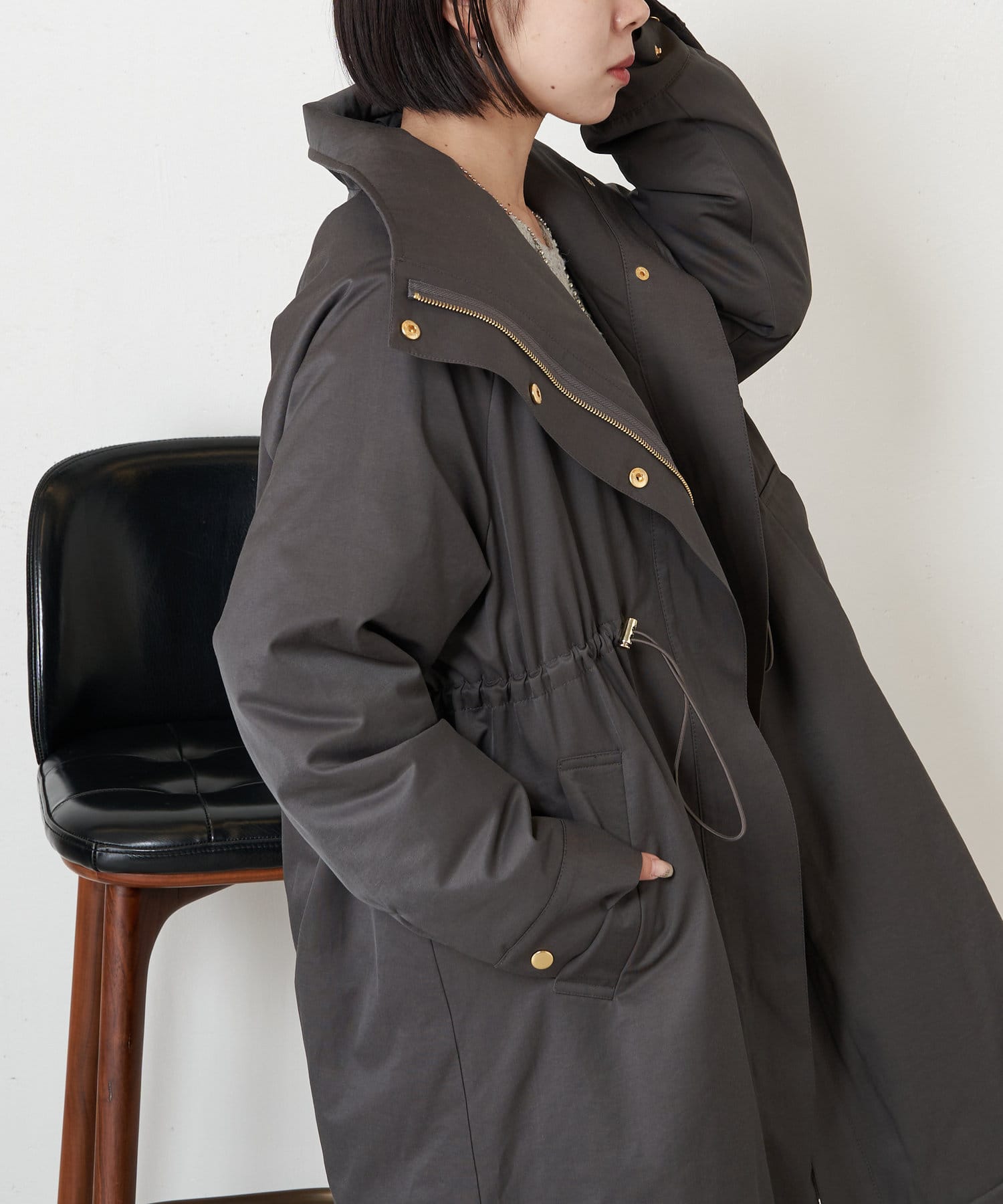 Jena　espace merveilleux(ジェナ　エスパスメルヴェイユ) 中綿スタンドネックコート