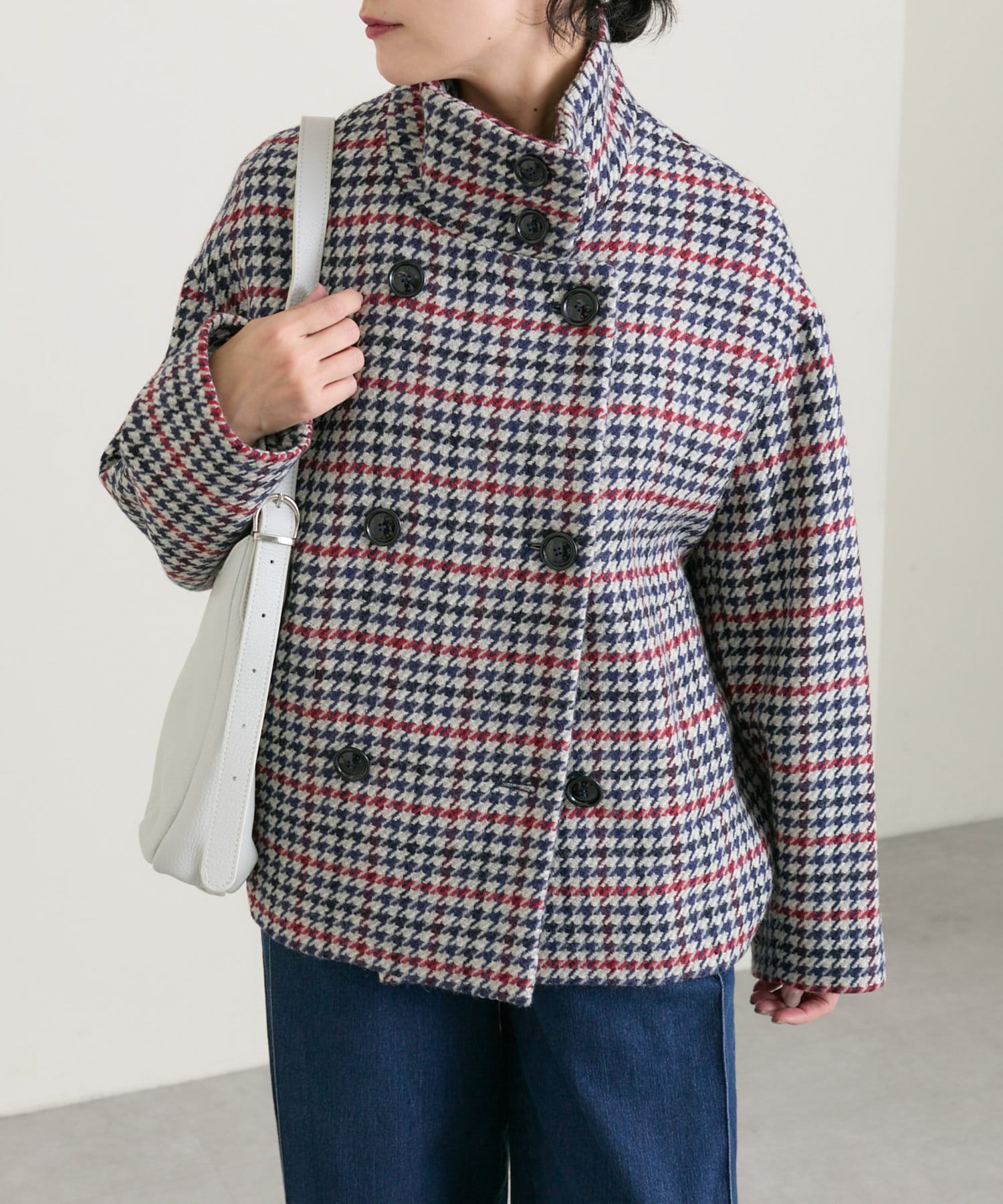 ウール100％》【MAISON LENER(メゾンレネール)】GLACIS1 P COAT/P 