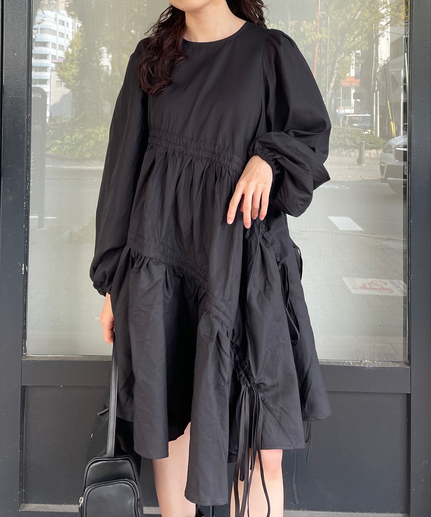 Kastane GHOSPELL Noor Ruched ミニワンピース GHOSPELL】Noor Ruched Mini Dress | Kastane(カスタネ