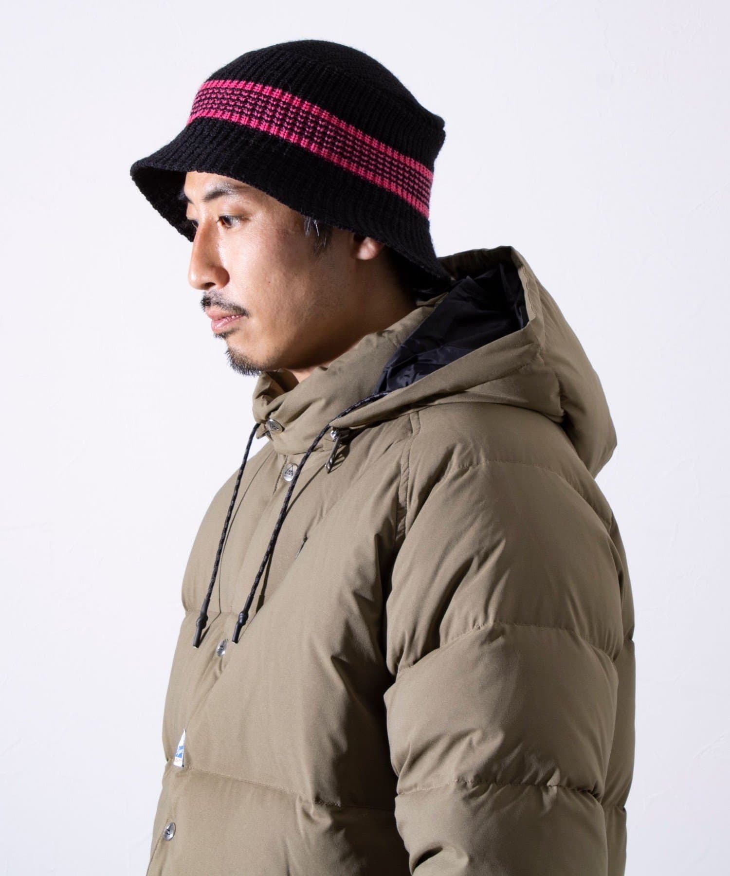 FREDY & GLOSTER(フレディ アンド グロスター) 【HIGHLAND2000】LINE KNIT HAT バケットハット