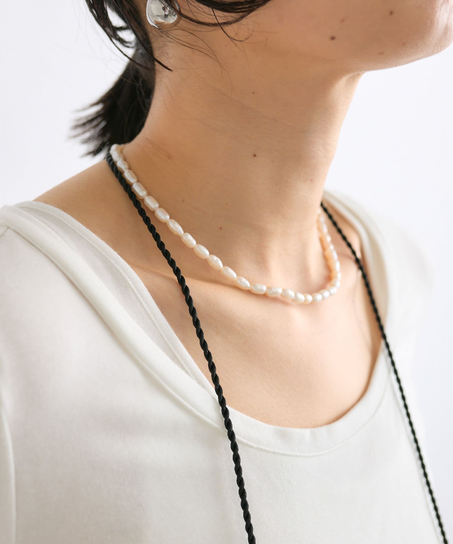 ＜in mood＞silk code ラリエットネックレス in mood＞silk code ラリエットネックレス
