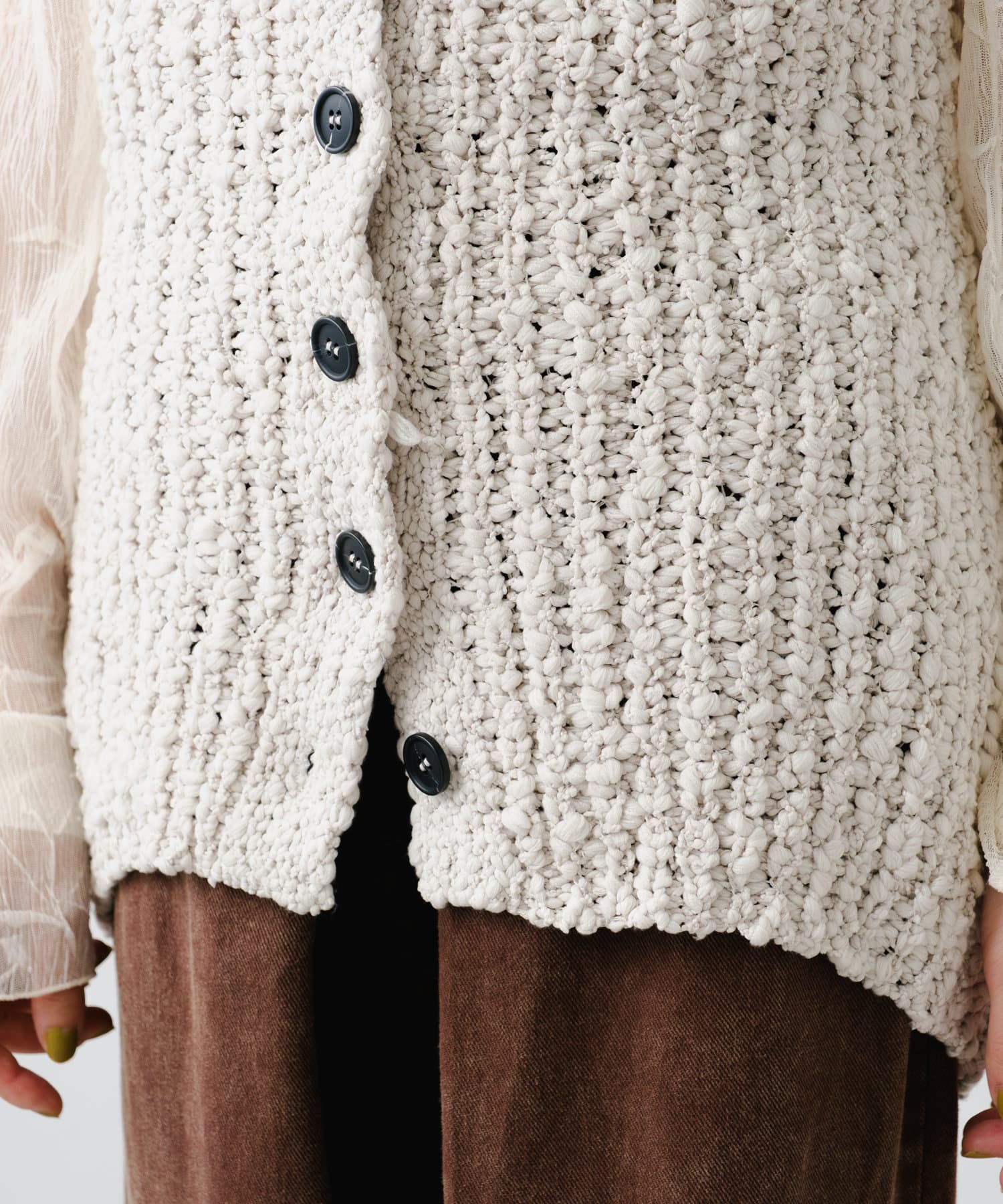 OUTLET(アウトレット) 【Kastane】モールヤーンマルチウェイビスチェ