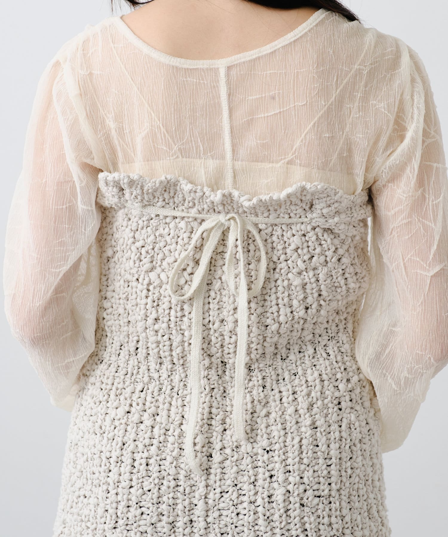 OUTLET(アウトレット) 【Kastane】モールヤーンマルチウェイビスチェ