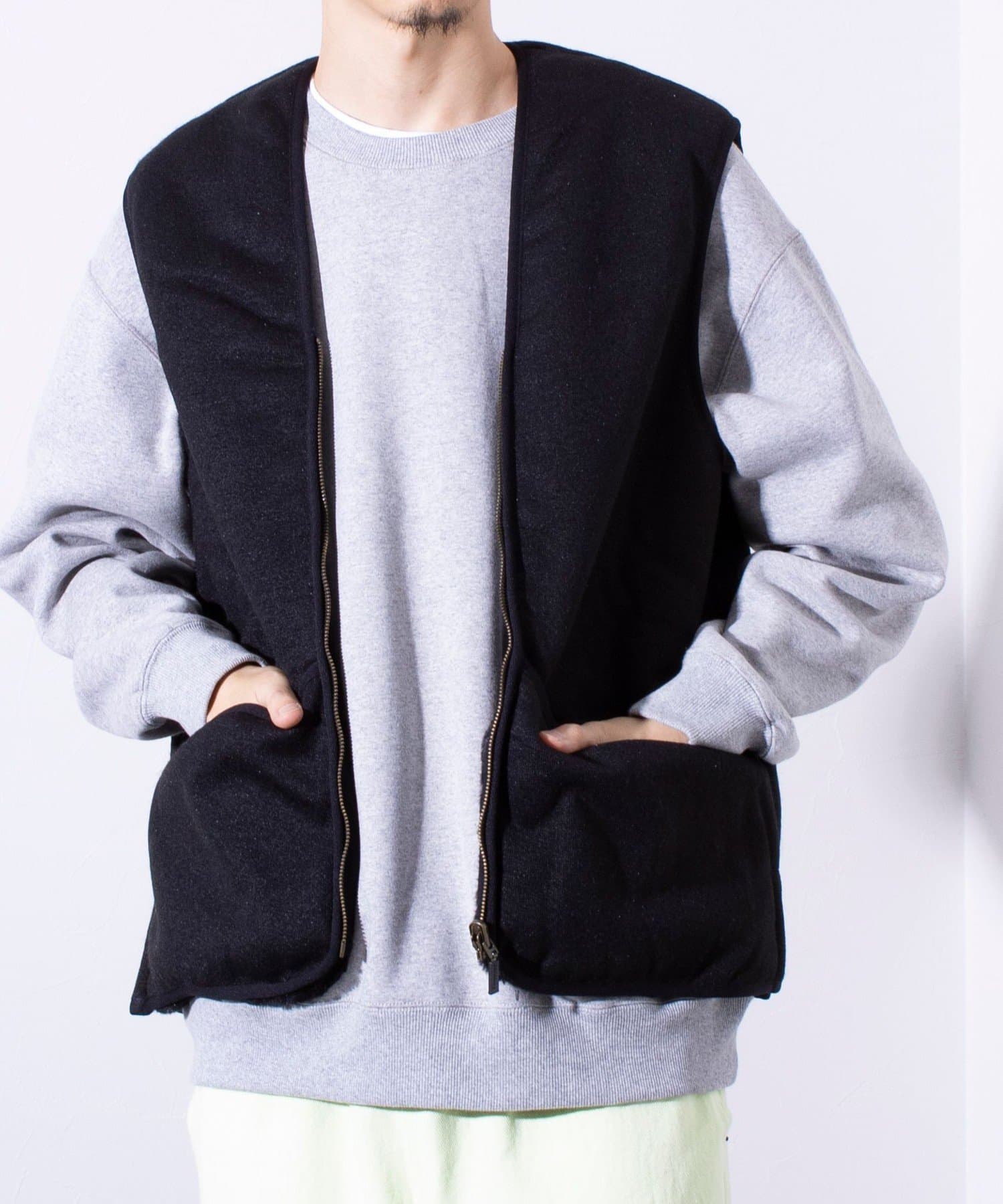 FREDY & GLOSTER(フレディ アンド グロスター) 【BARBOUR/バブアー】フロントジップ ファー ライナー ベスト