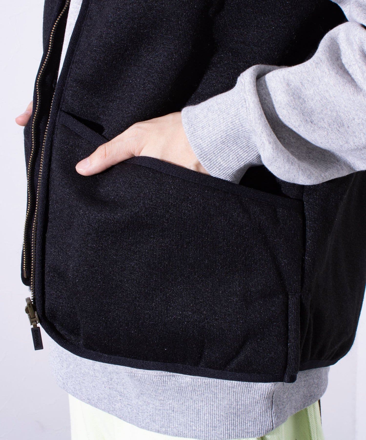 FREDY & GLOSTER(フレディ アンド グロスター) 【BARBOUR/バブアー】フロントジップ ファー ライナー ベスト