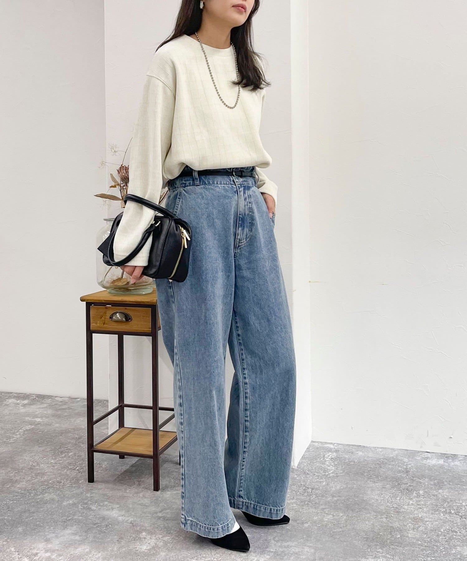 ラメモールクルーネックプルオーバーカットソー | FREDY & GLOSTER