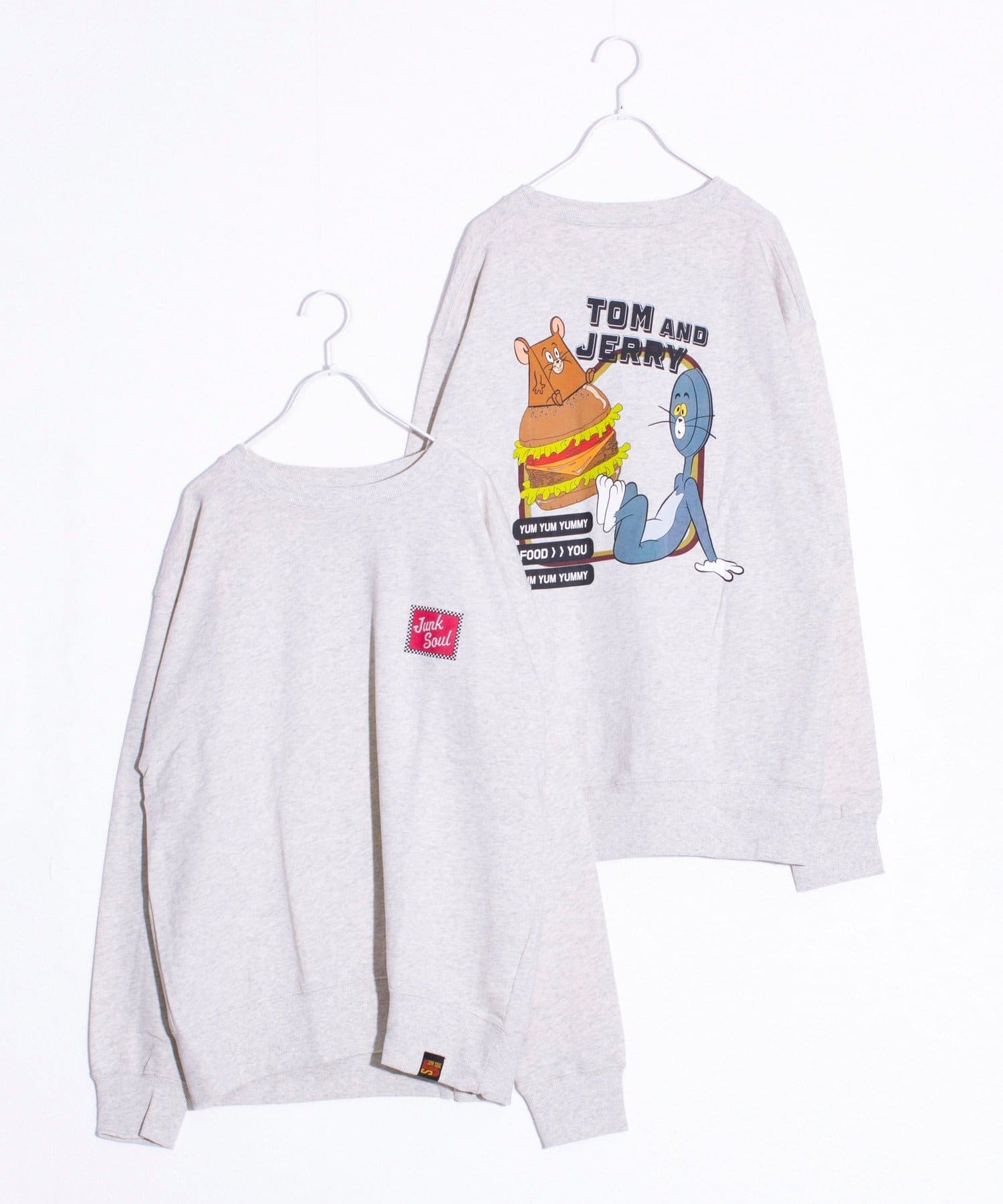 JUNKSOUL】TOM&JERRY CHEESE バックプリント スウェット | FREDY 