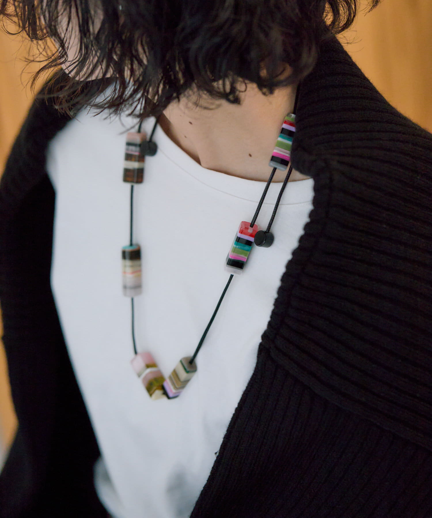 ear PAPILLONNER(イア パピヨネ) マルチボーダーネックレス