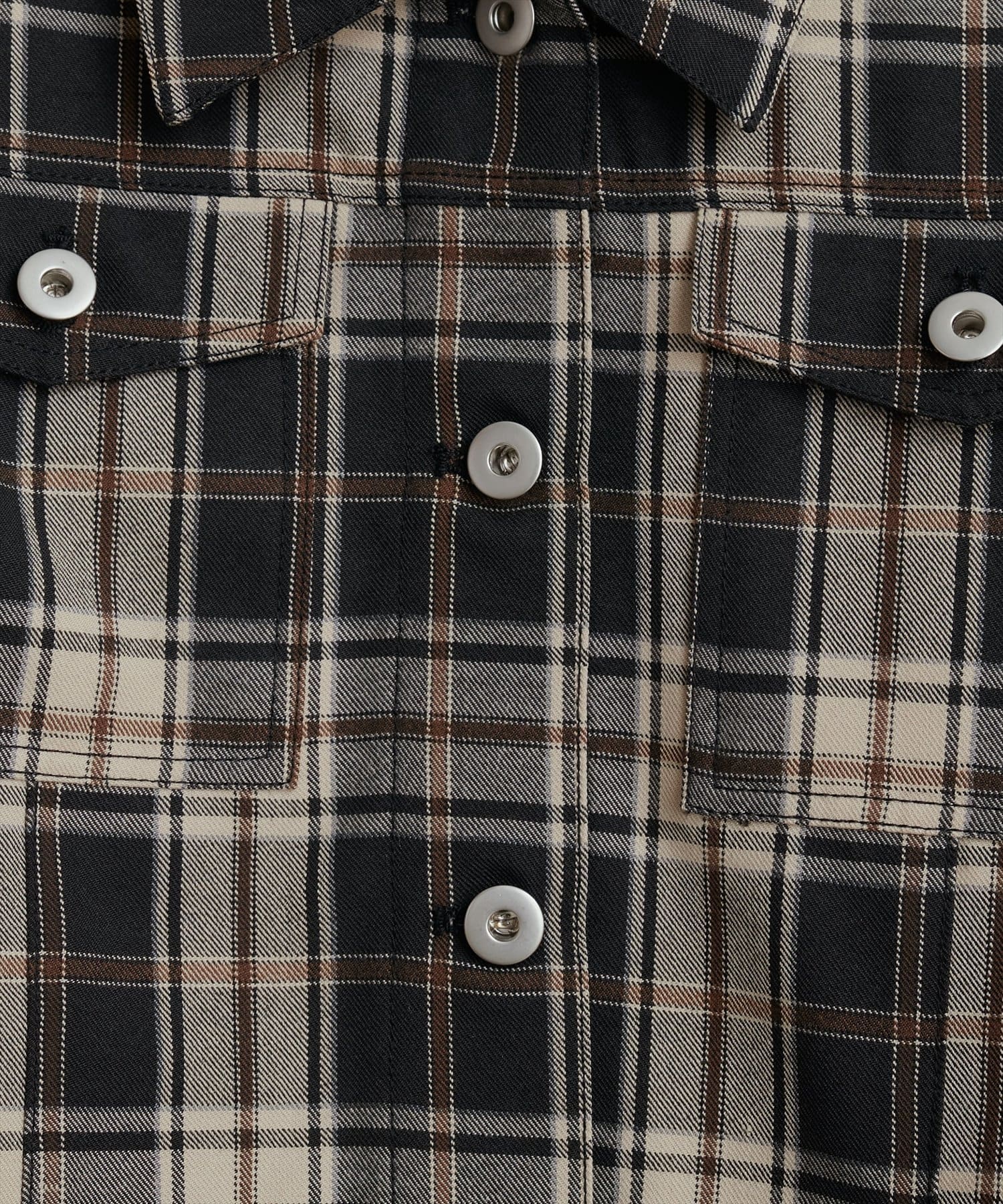 NICE CLAUP / OLIVE des OLIVE OUTLET(ナイスクラップ  / オリーブ デ オリーブ アウトレット) 【natural couture】デニム風ショート丈ブルゾン