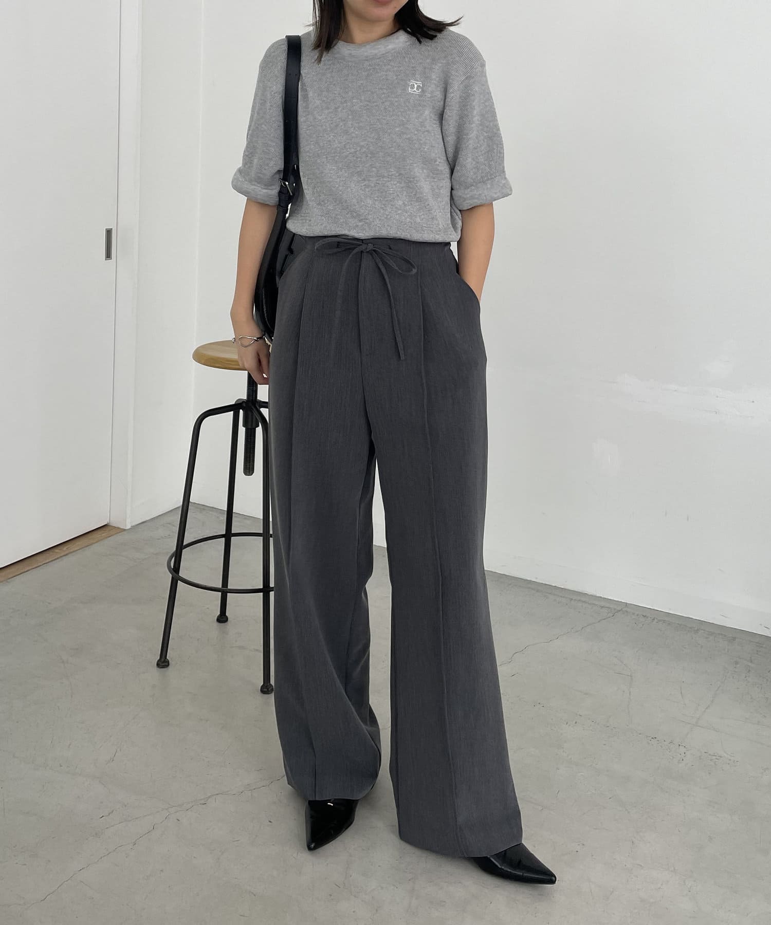 CAPRICIEUX LE'MAGE　キルトプルオーバー パル PAL 【CAPRICIEUX LE'MAGE】パデットプルオーバー （gray