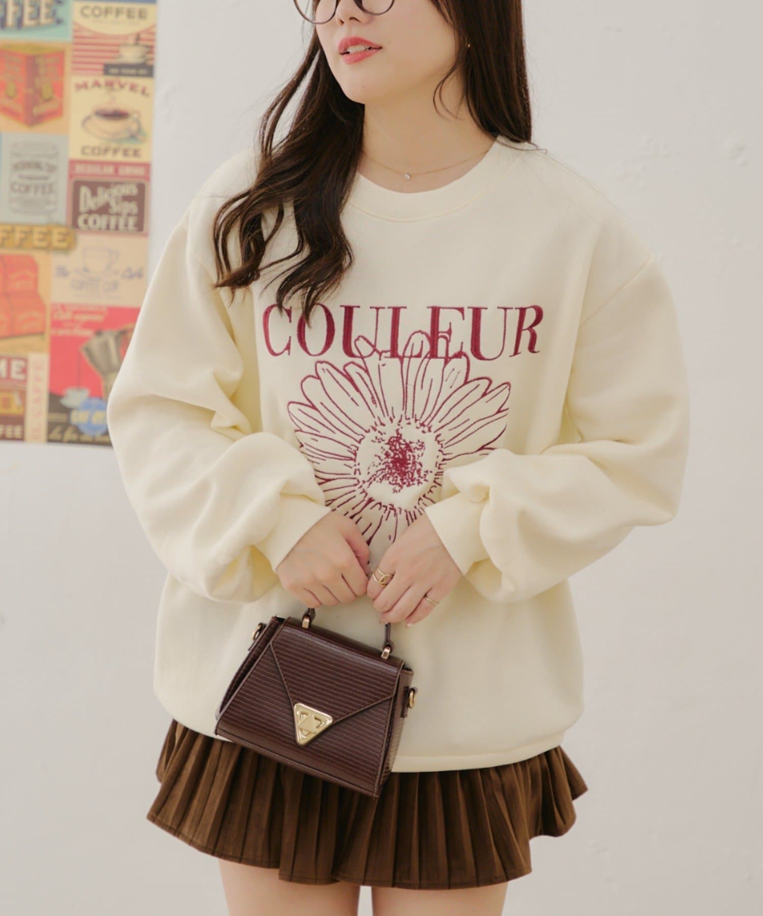 トレーナー スウェット 花柄刺繍裏起毛スウェットプルオーバー レディース Riberry トレーナー スウェット 花柄刺繍スウェットトレーナー