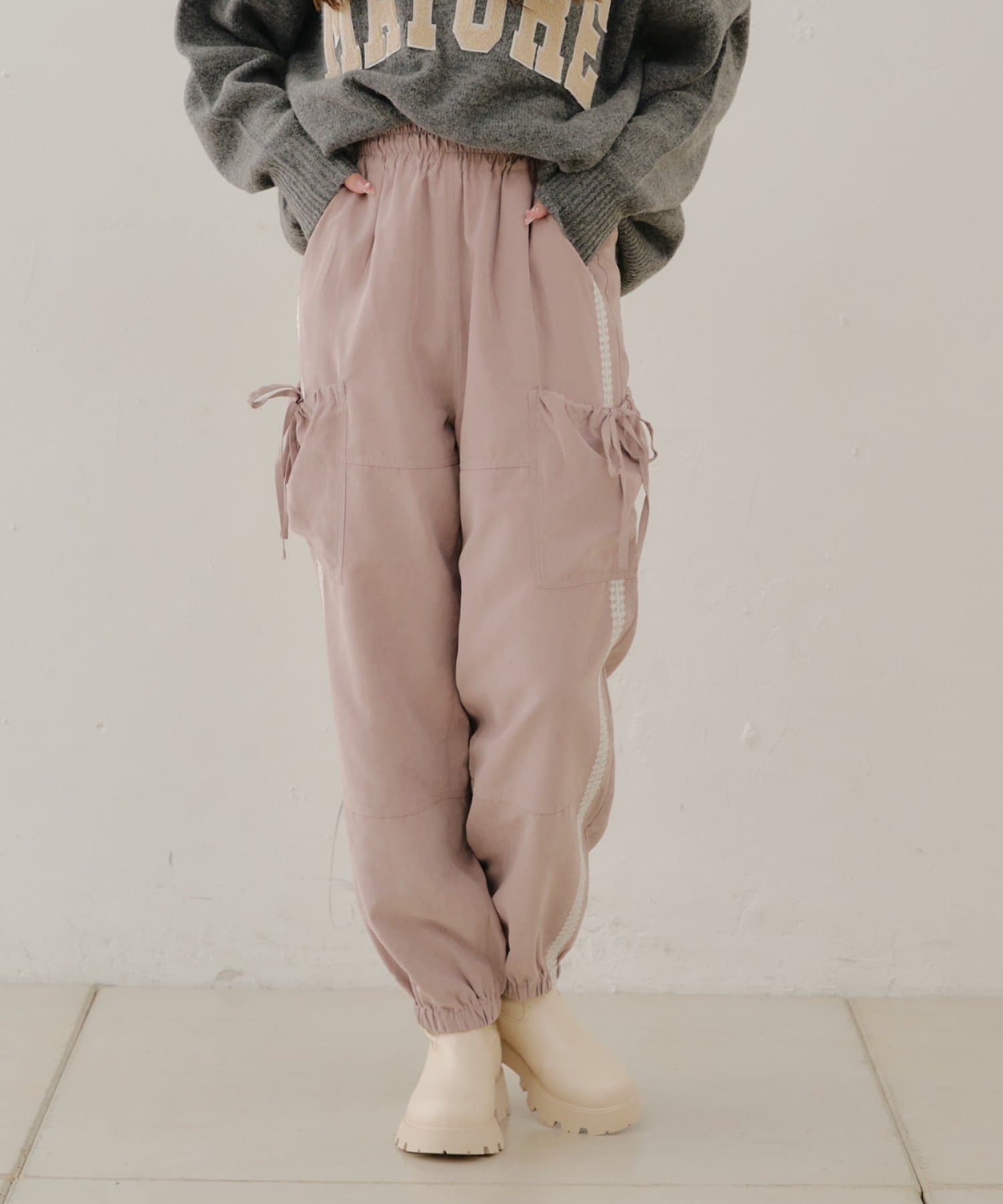 poppy レース カーゴパンツ ホワイト レース カーゴパンツ POPPY - メルカリ