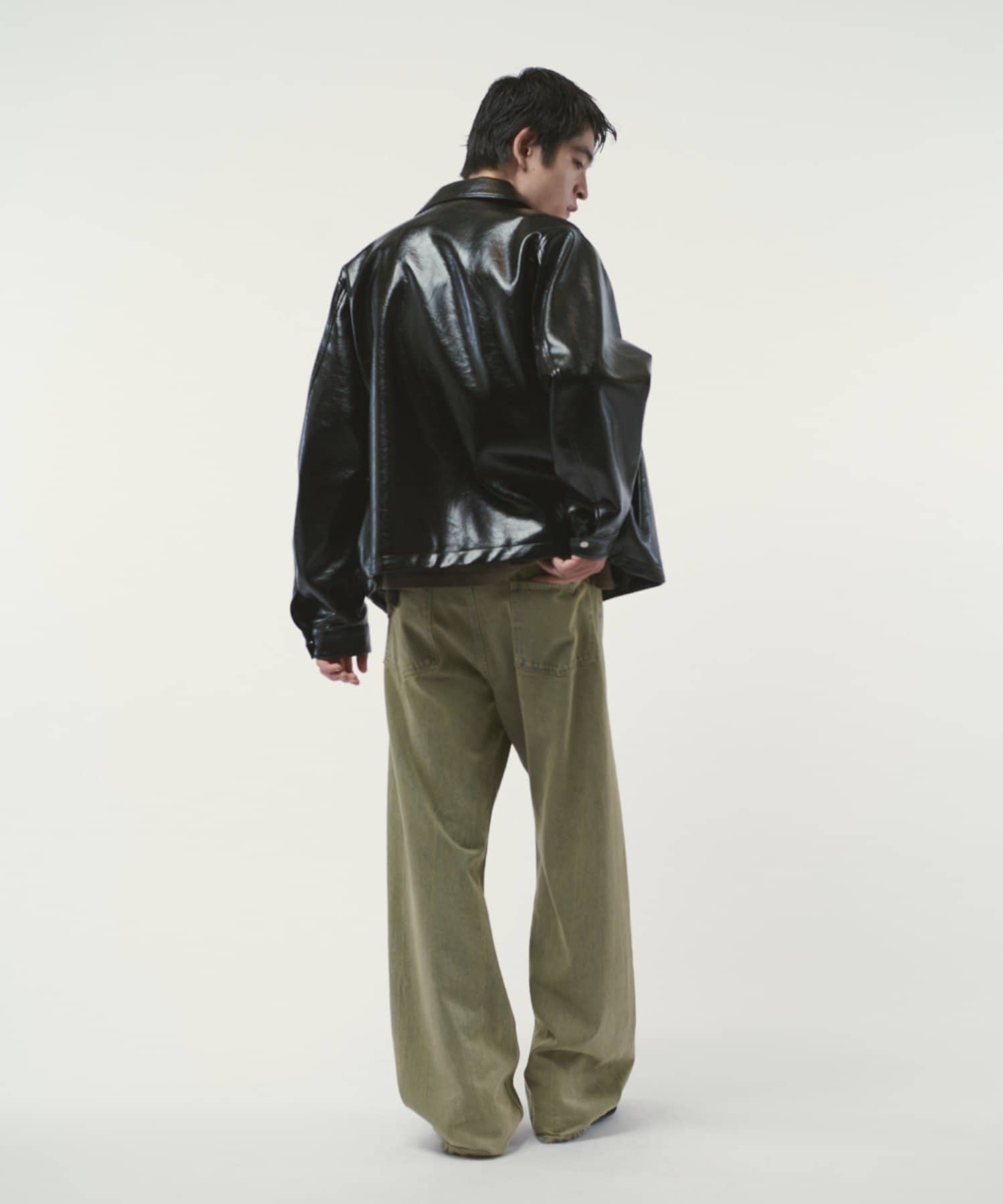 Lui's(ルイス) グランジシンセティックレザーZIPブルゾン