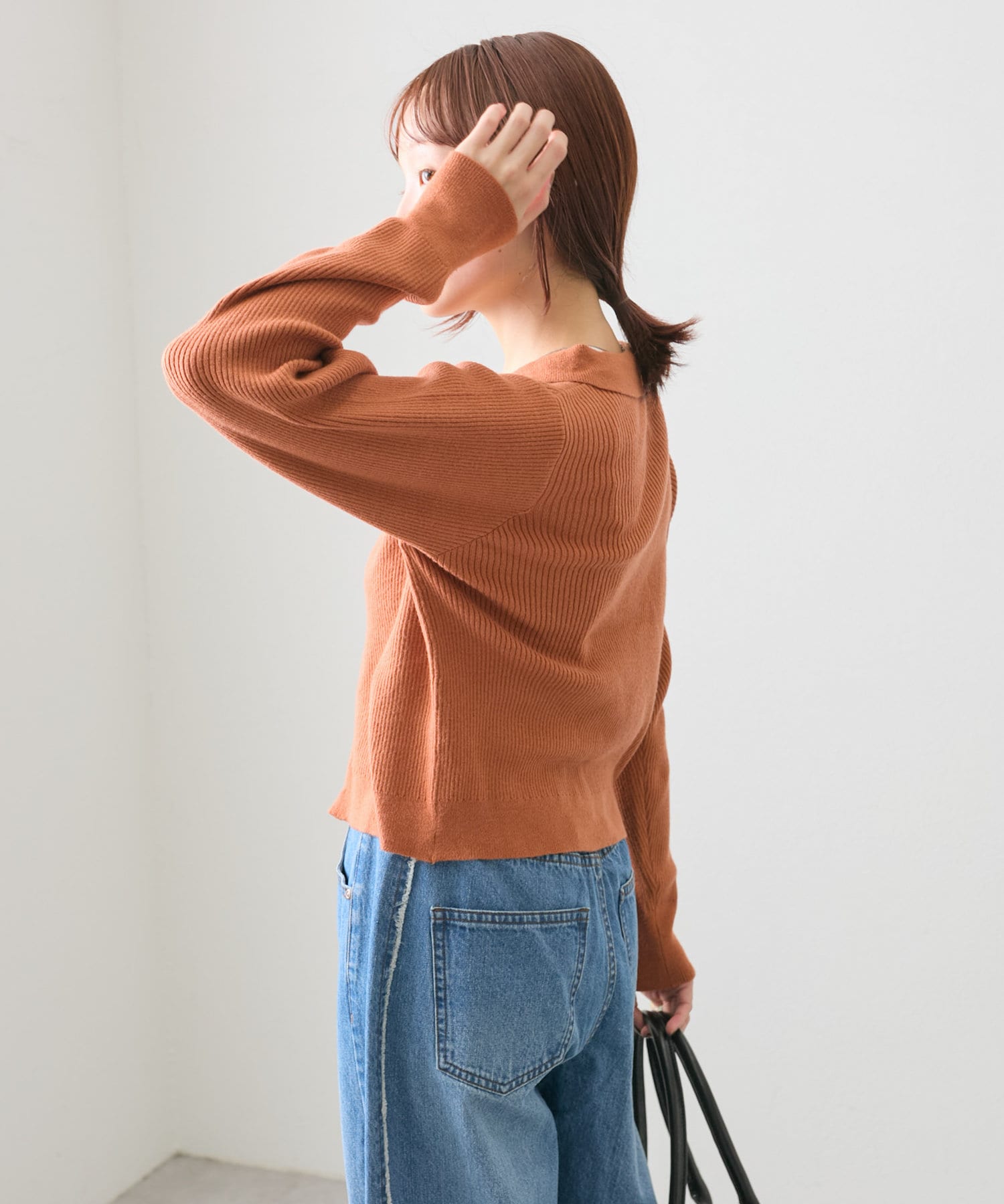 OUTLET(アウトレット) 【w closet】衿付Wジップカーディガン