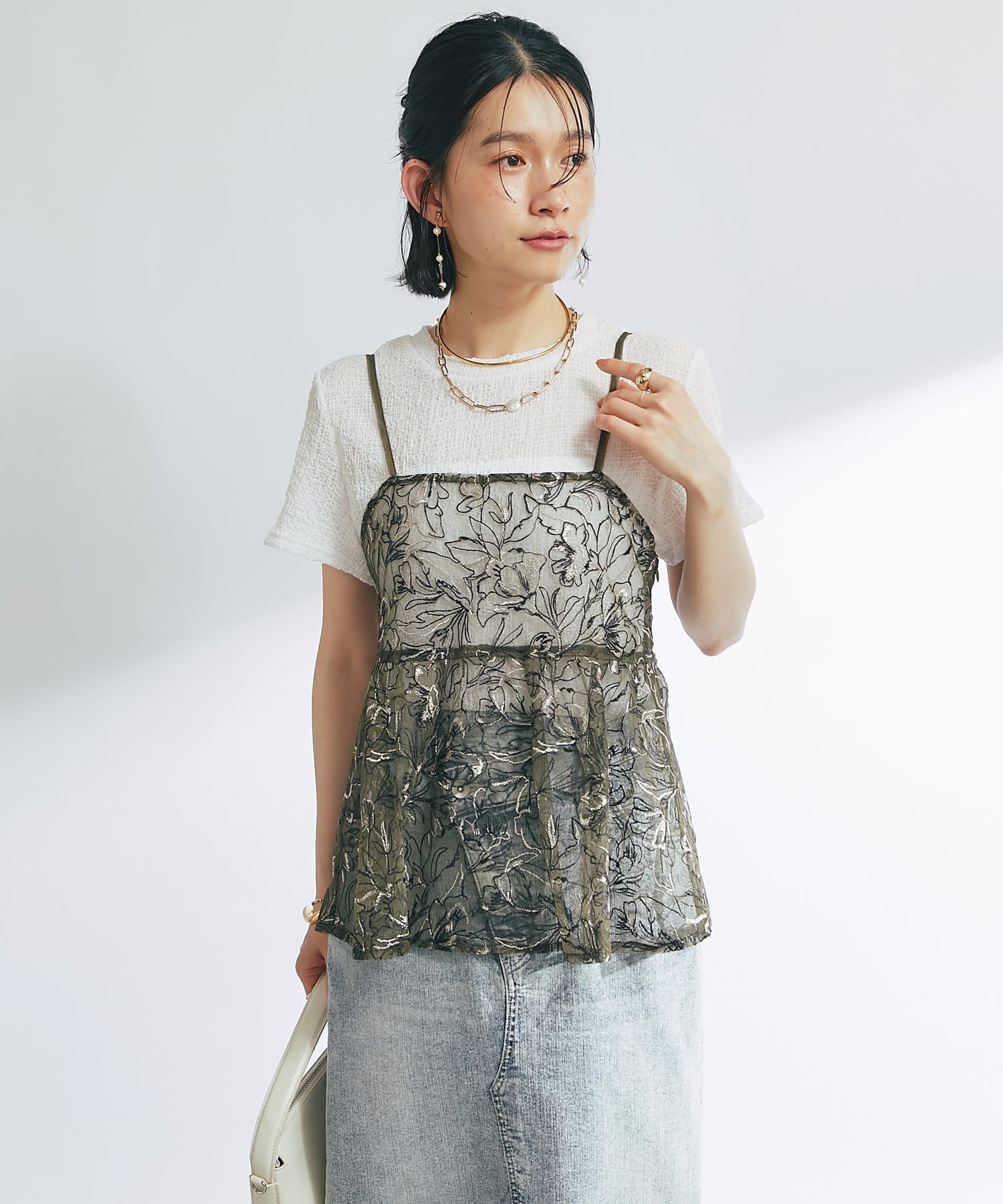 チュール刺繍ビスチェ | un dix cors(アンディコール)レディース