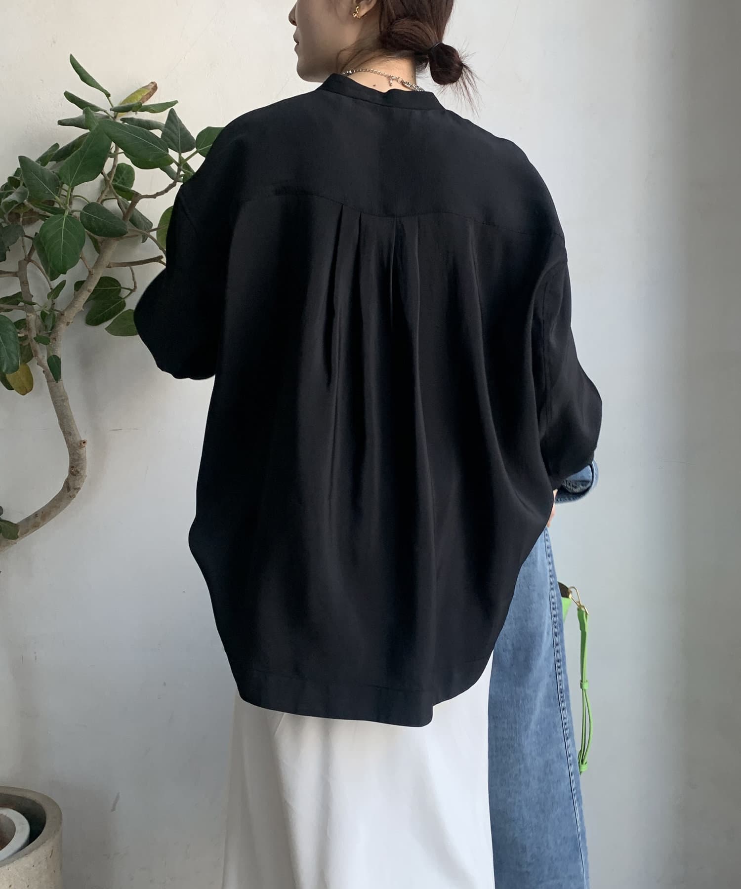 DOUDOU(ドゥドゥ) 【WEB限定】ピンタックブラウス