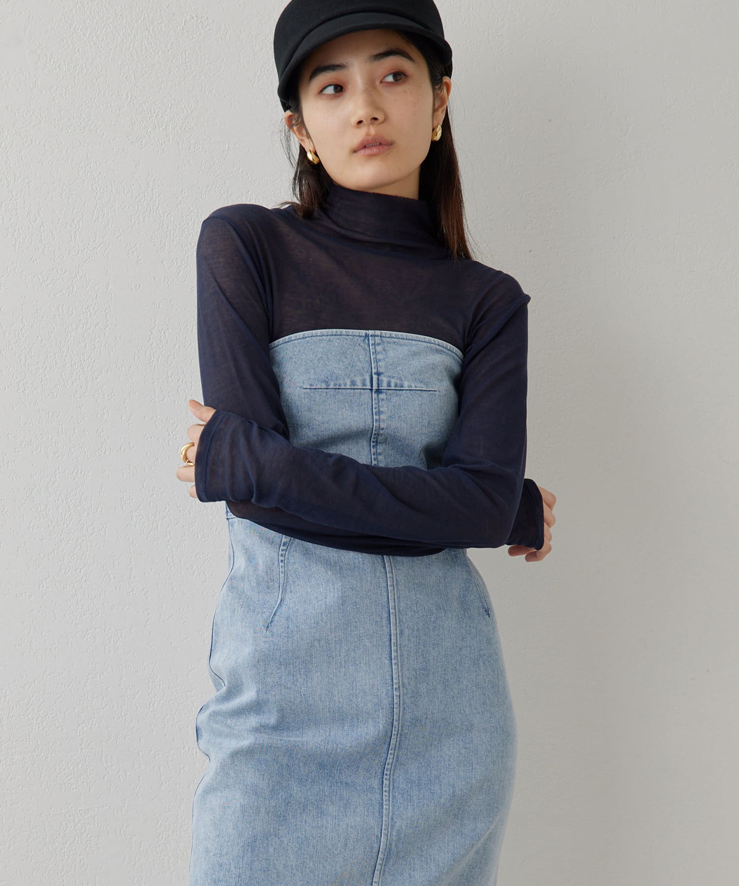 Whim Gazette デニムベアトップワンピース DENIMベアトップワンピース | Whim Gazette(ウィム ガゼット