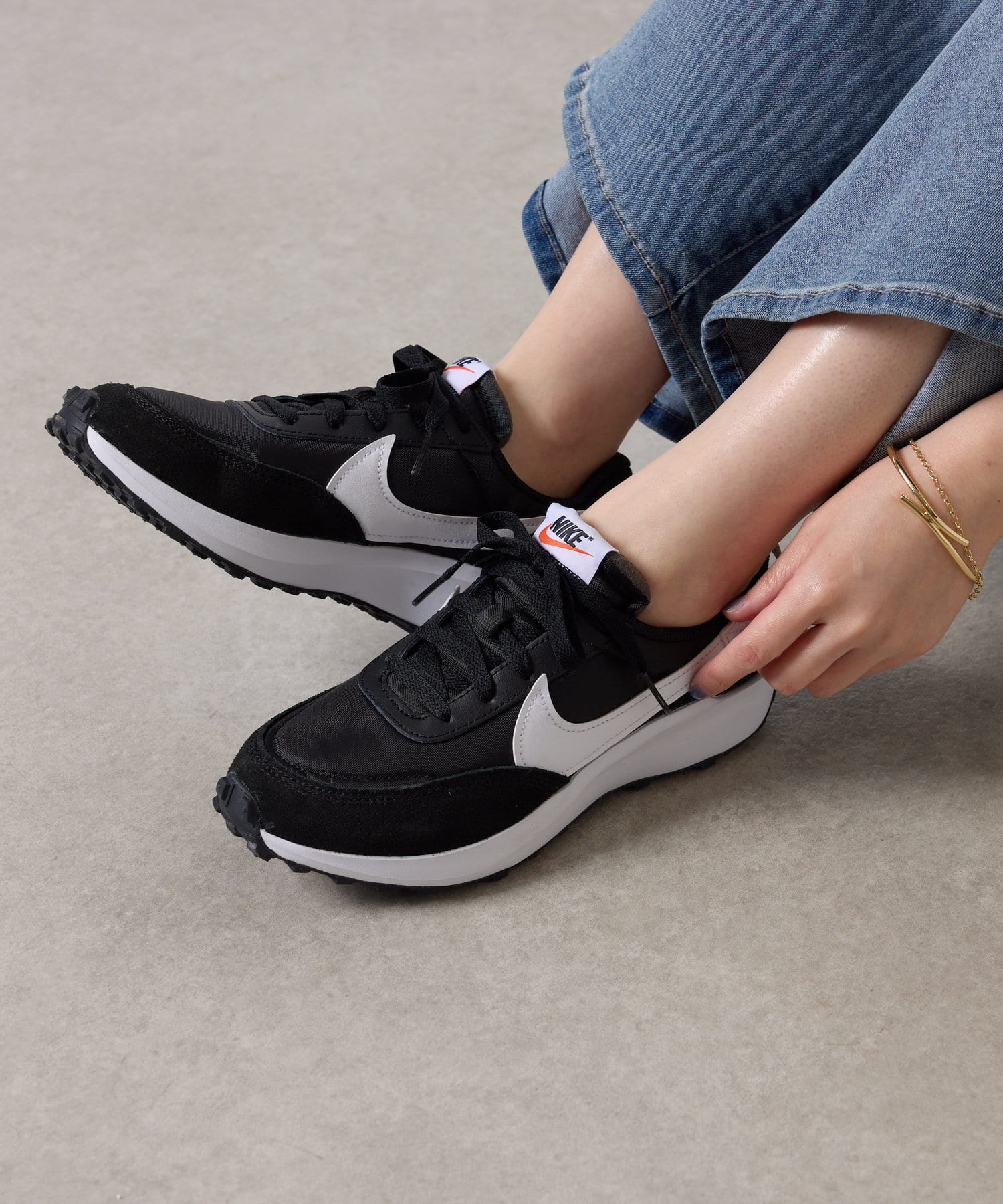 COLLAGE GALLARDAGALANTE(コラージュ ガリャルダガランテ) レディース 【NIKE/ナイキ】ウィメンズ ワッフル デビュースニーカー ブラック