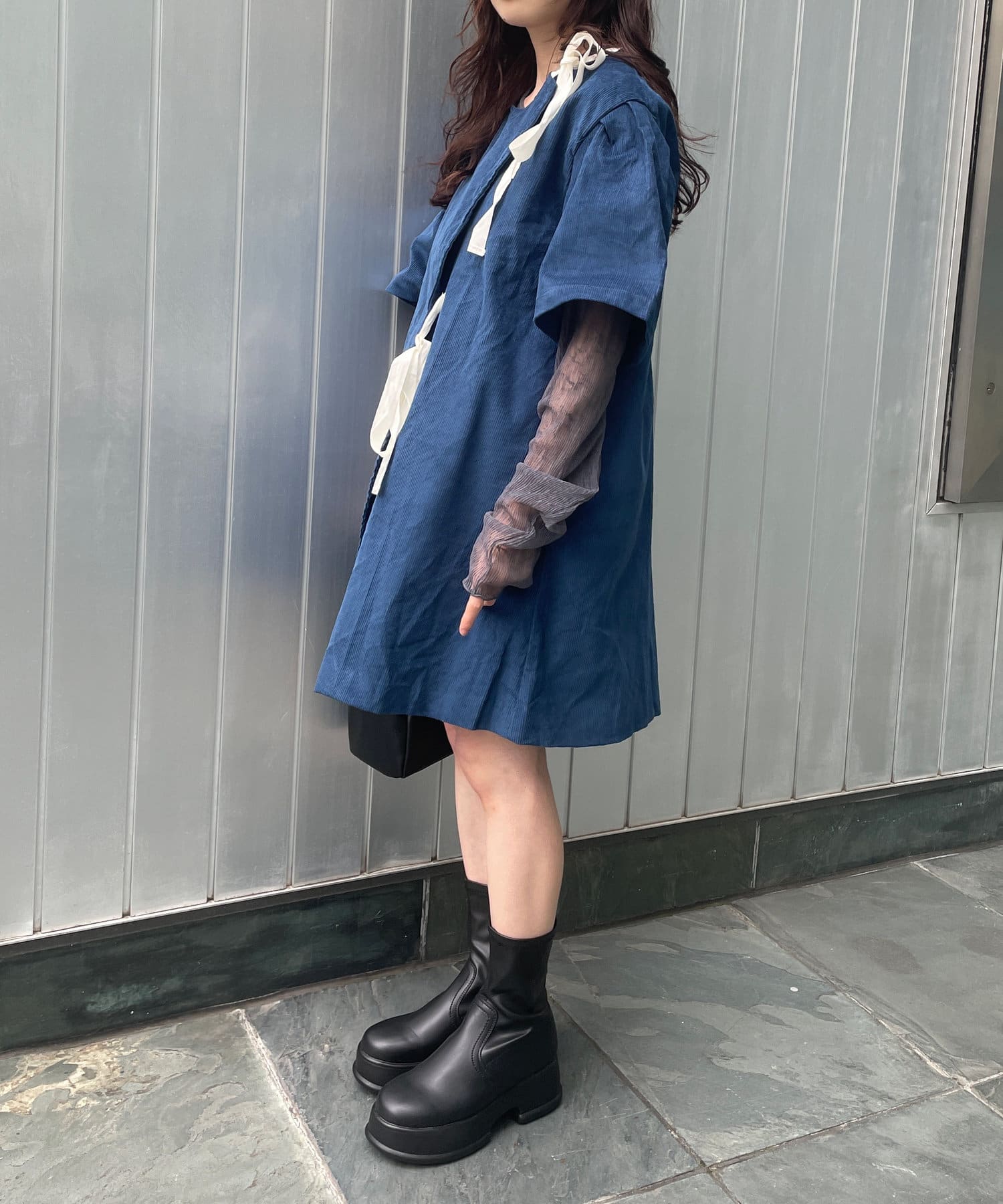 Kastane(カスタネ) 【GHOSPELL】Carmen Cord Wrap Dress